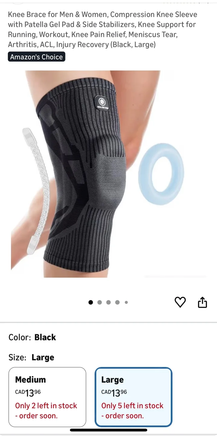 Premium Quality Knee Brace 2 for $12
