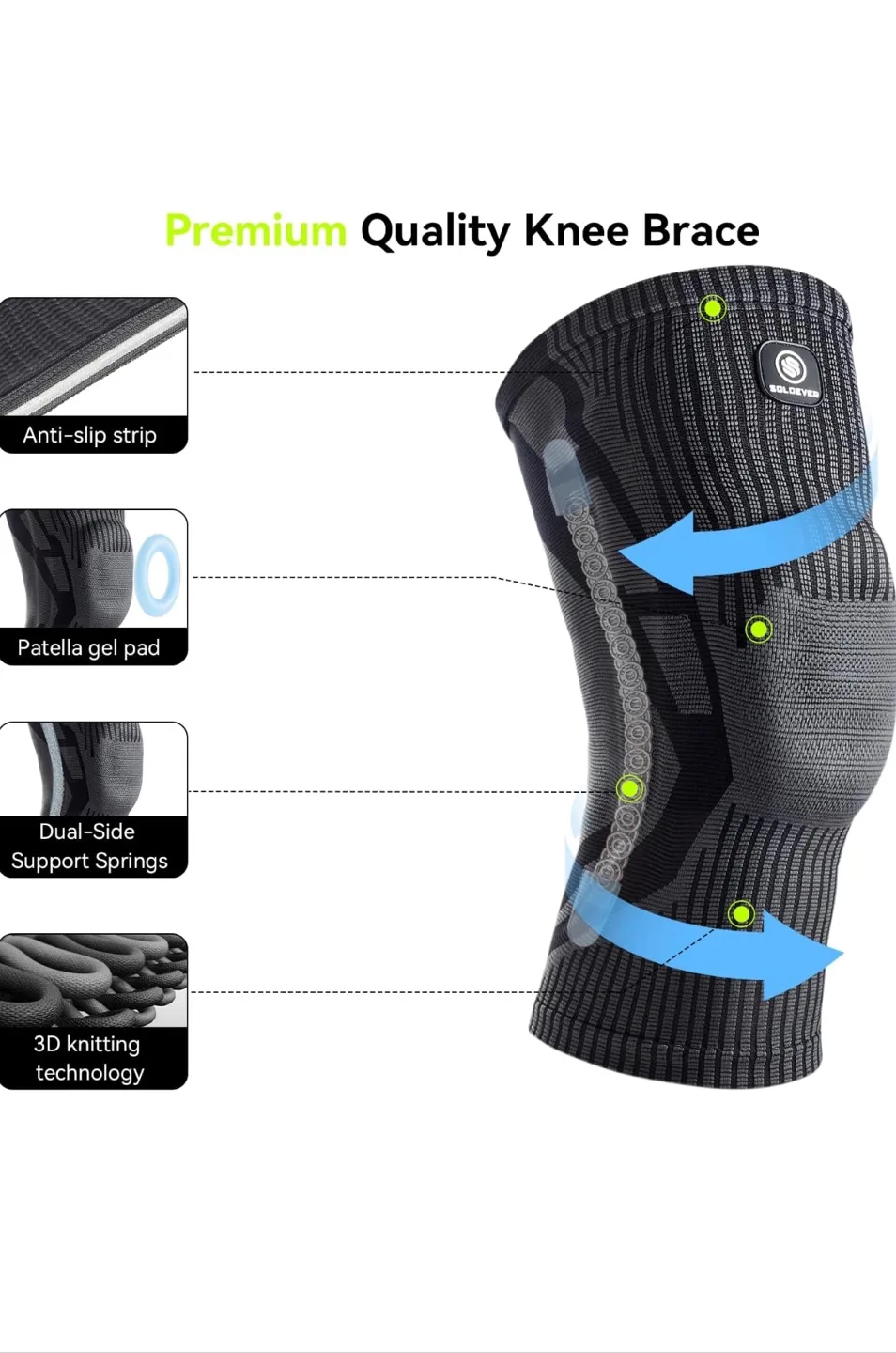 Premium Quality Knee Brace 2 for $12 image indicator(2)
