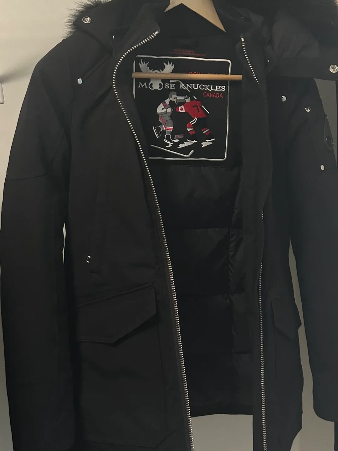 moose knuckles jacket xs