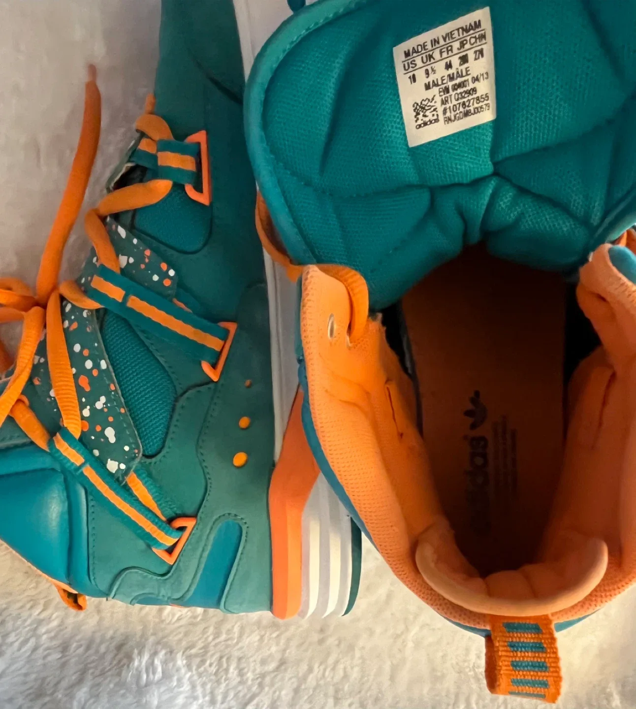 Adidas High Top Basketball Sneakers Men Size 10 image indicator(3)