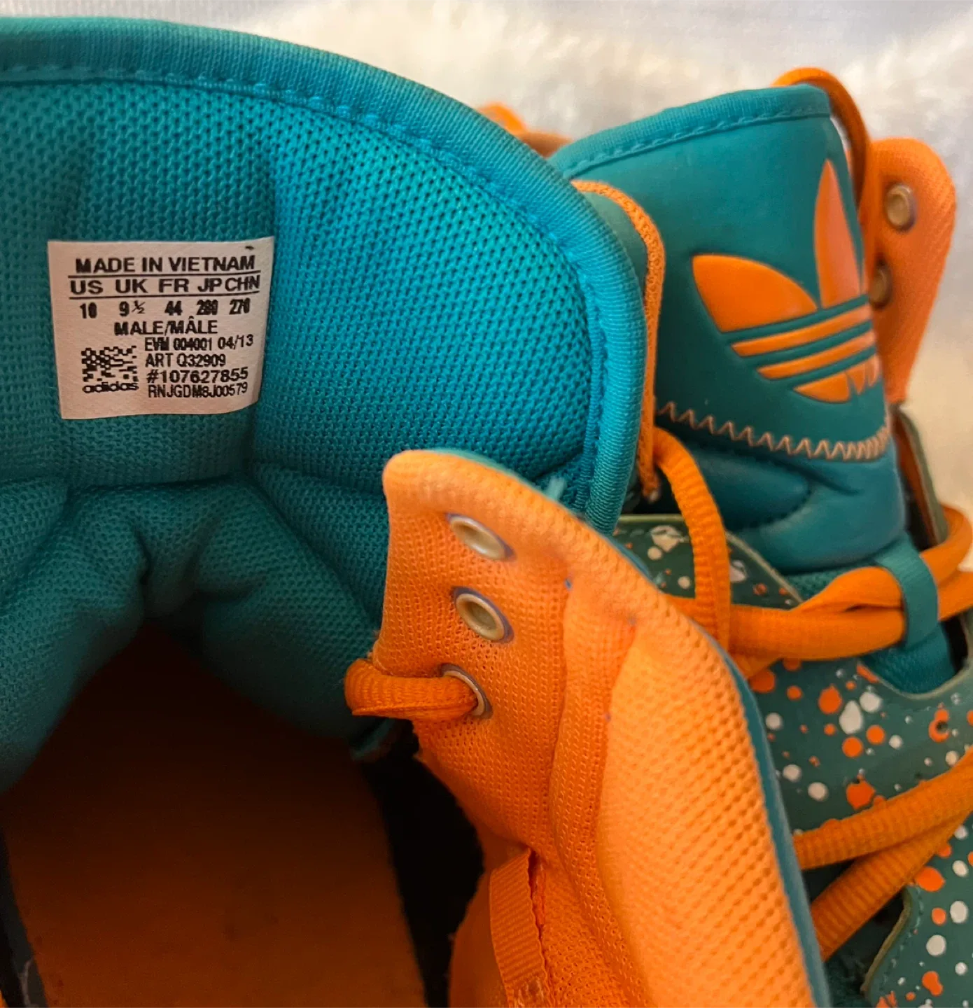 Adidas High Top Basketball Sneakers Men Size 10 image indicator(5)