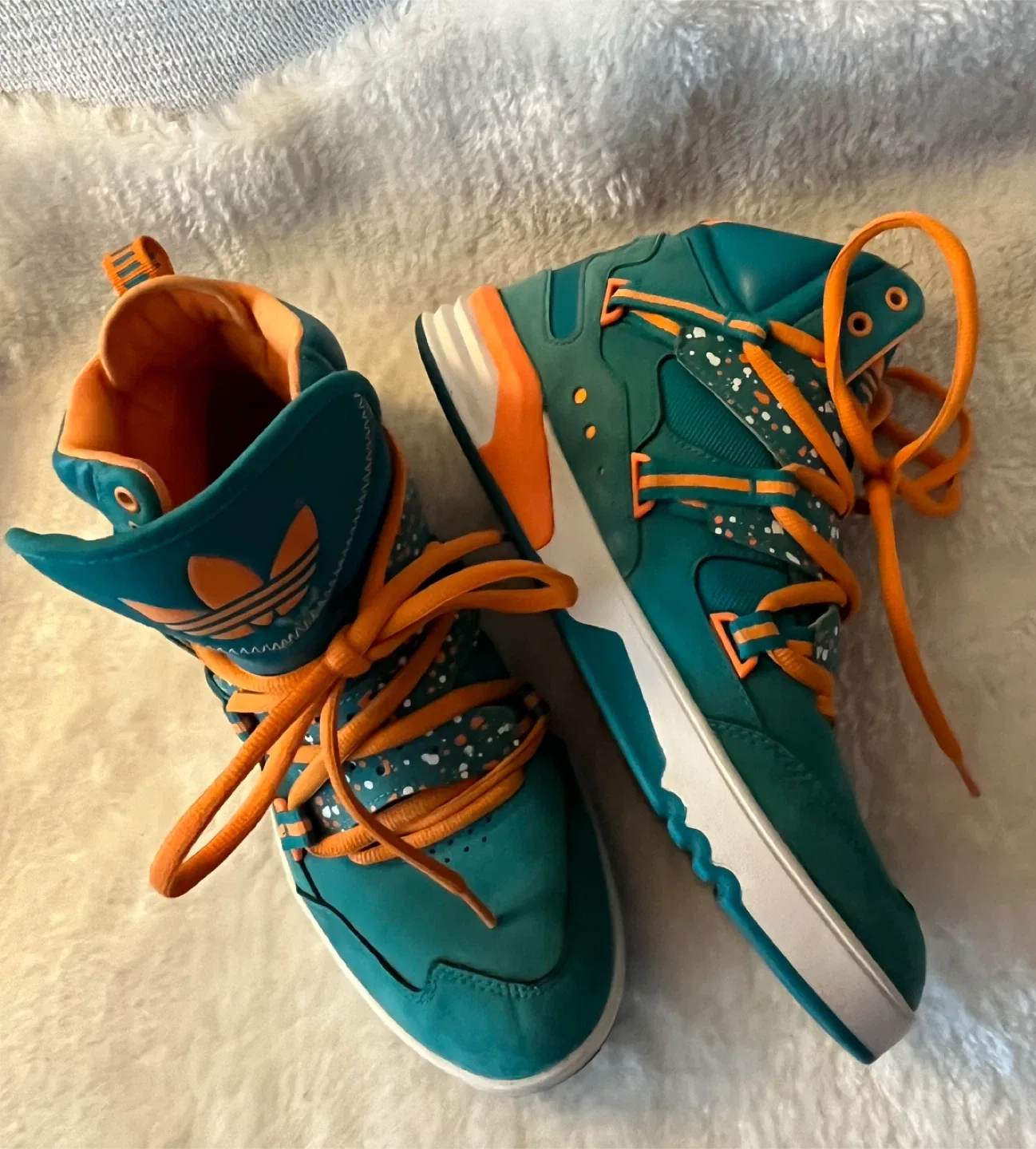 Adidas High Top Basketball Sneakers Men Size 10 image indicator(8)