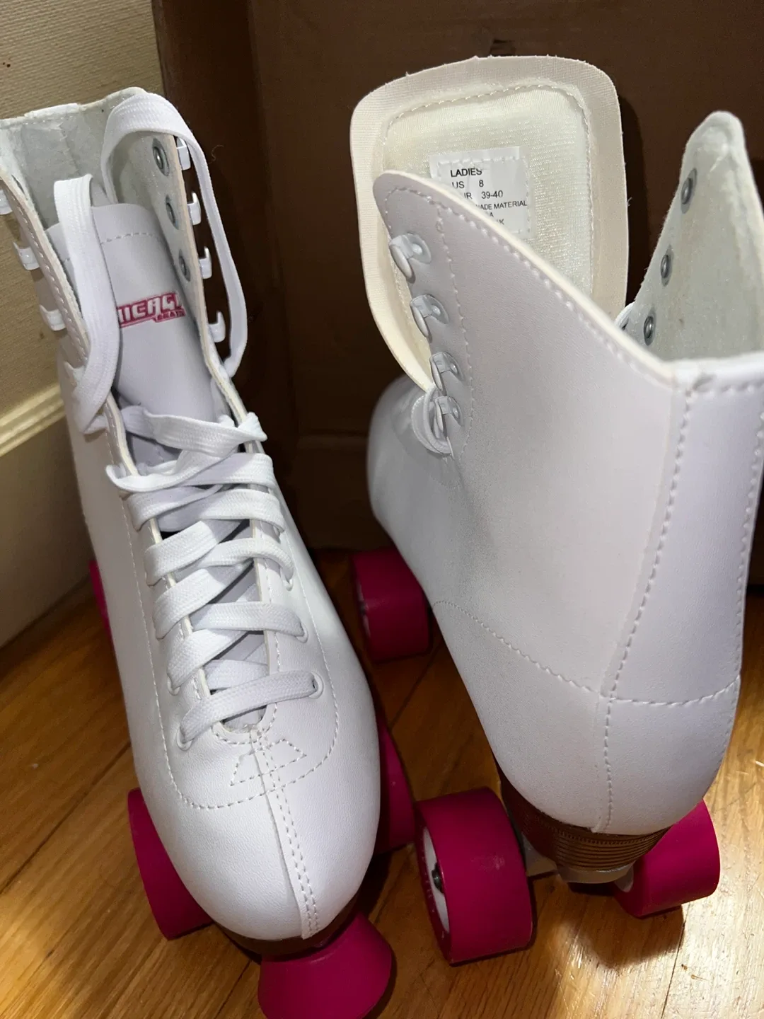 Chicago Skates Ladies White Roller Skates - Size 8 image indicator(5)