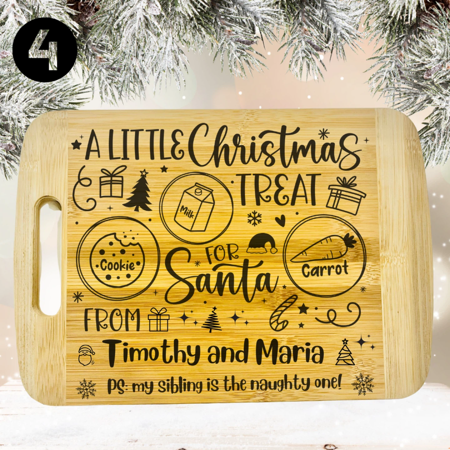 Christmas Santa Treat Board for kids gifts - photo 4