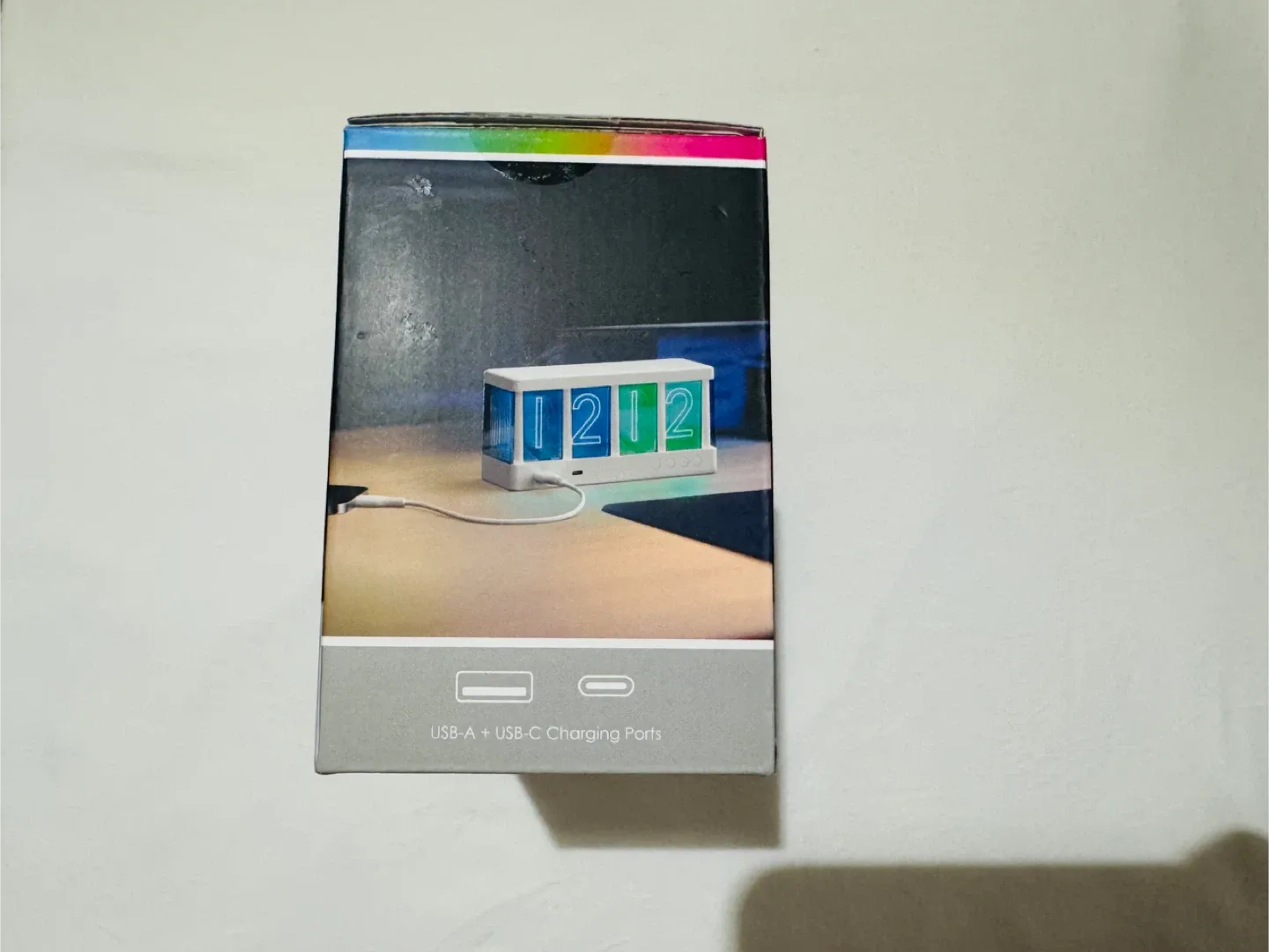 TechRebellion Neon Clock LED Clock & Wireless Charger image indicator(2)