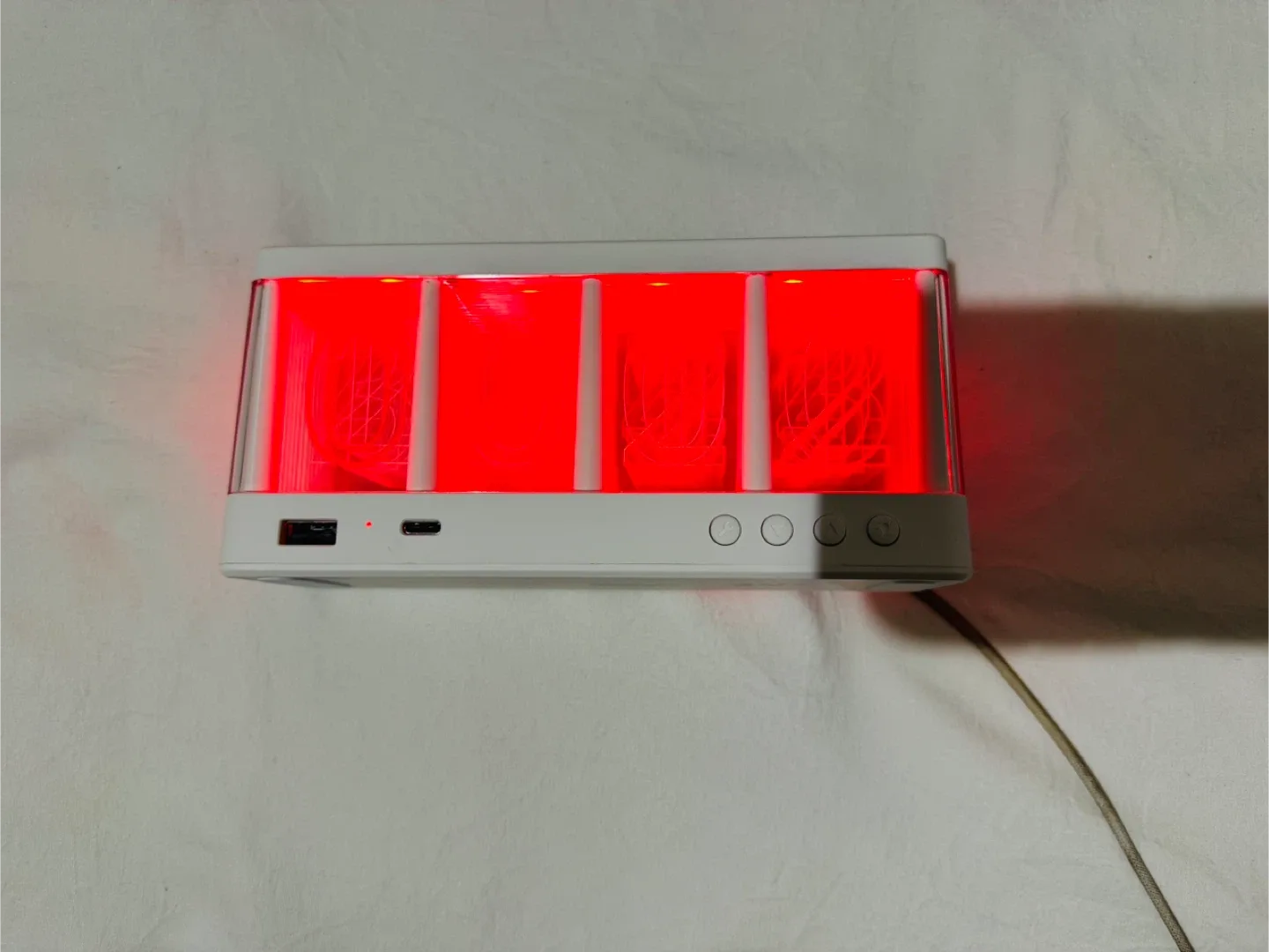 TechRebellion Neon Clock LED Clock & Wireless Charger image indicator(4)