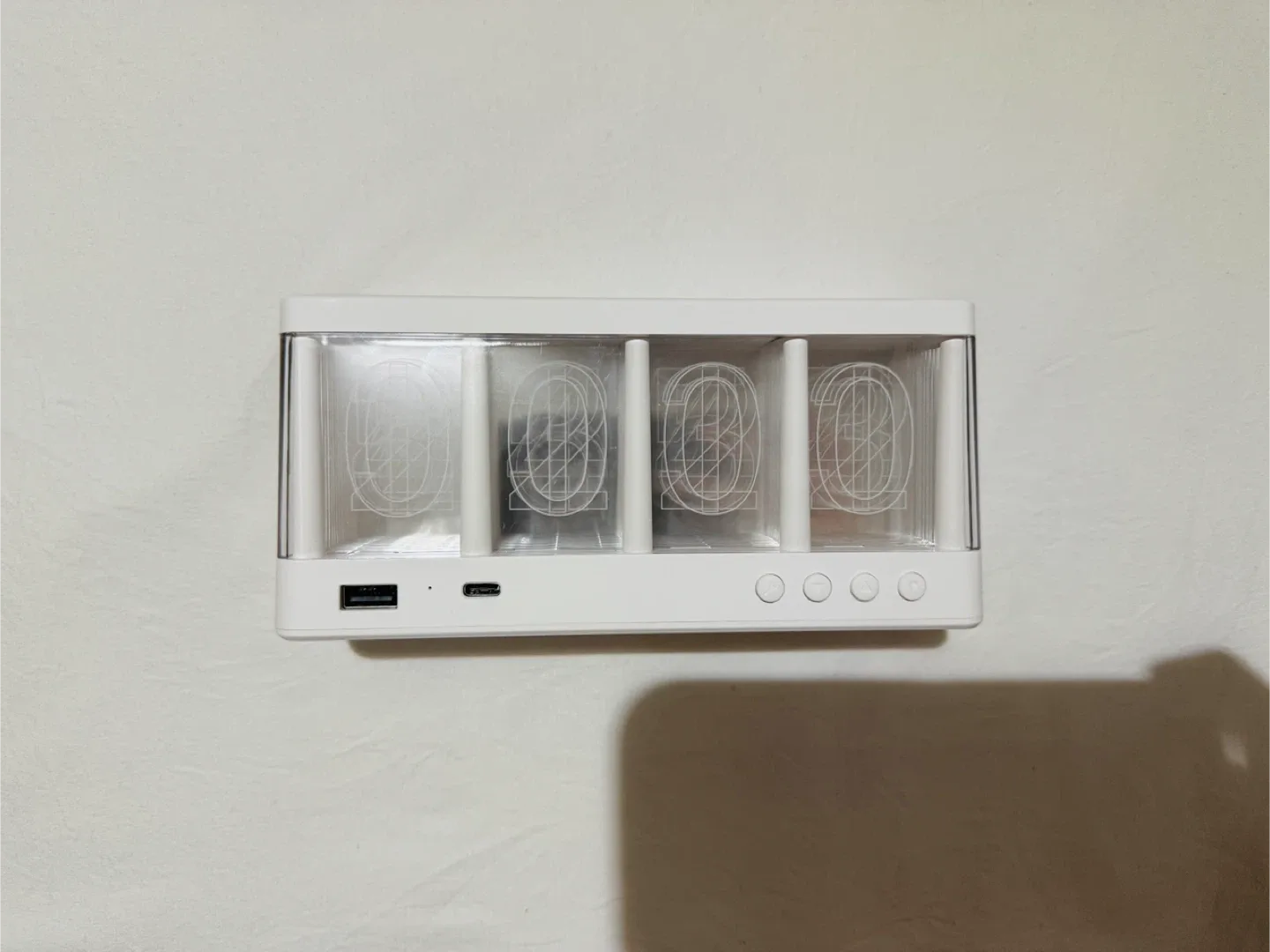 TechRebellion Neon Clock LED Clock & Wireless Charger image indicator(3)