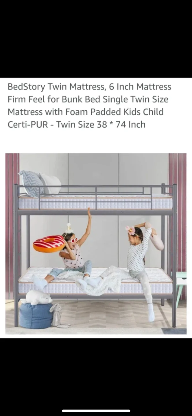BedStory Twin Mattress, 6 Inch - Almost New image indicator(3)