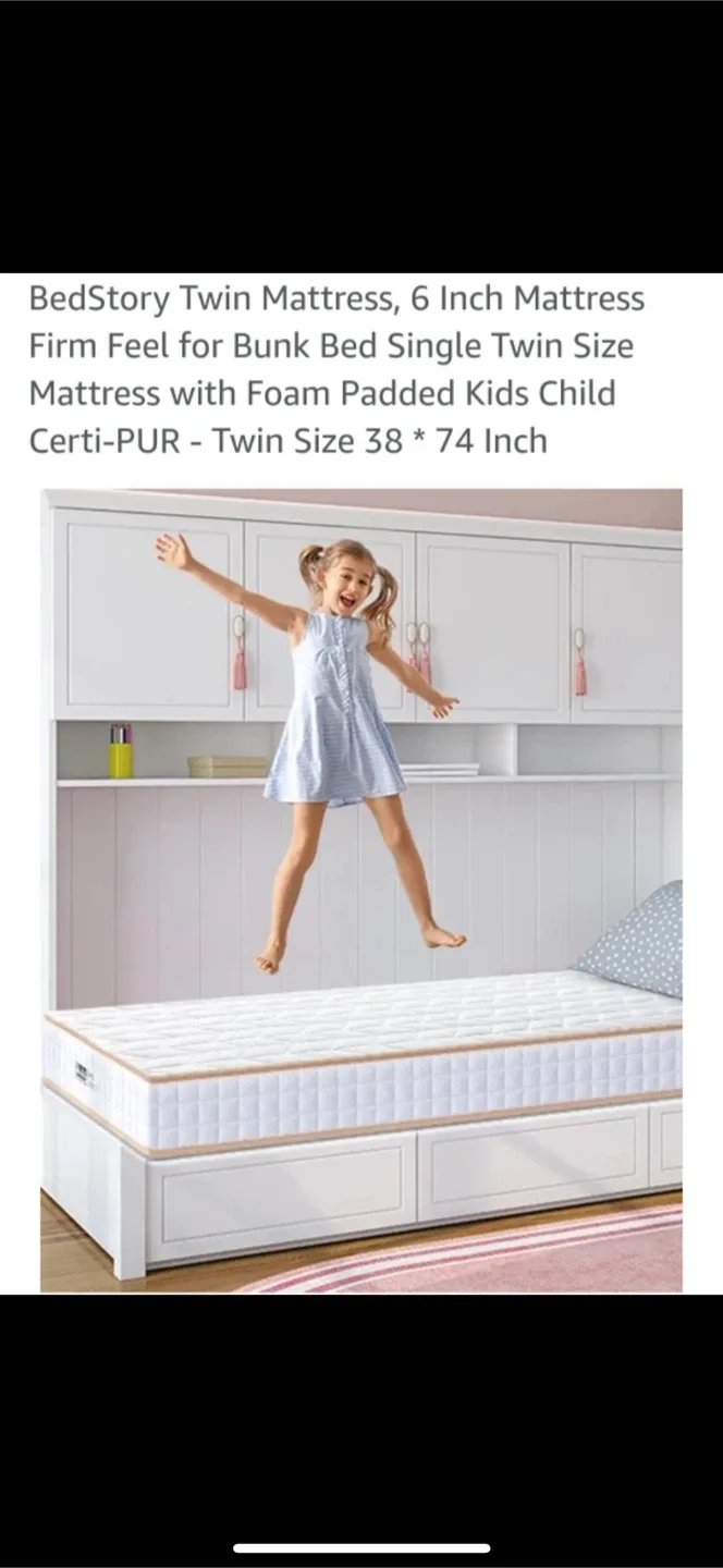 BedStory Twin Mattress, 6 Inch - Almost New image indicator(2)