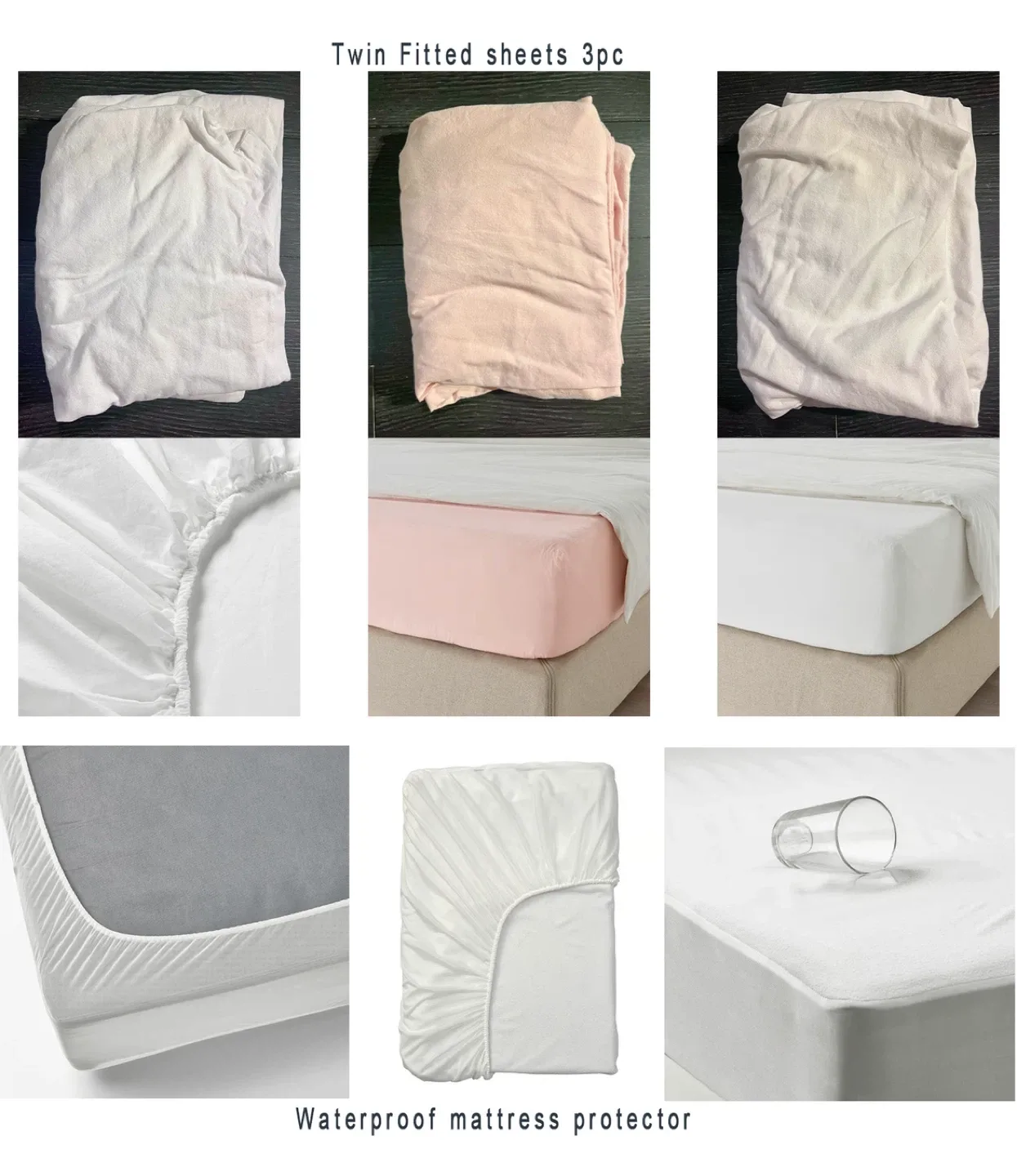 All; Mattress + Slatted bed base + 3sheets +waterproof protector image indicator(2)