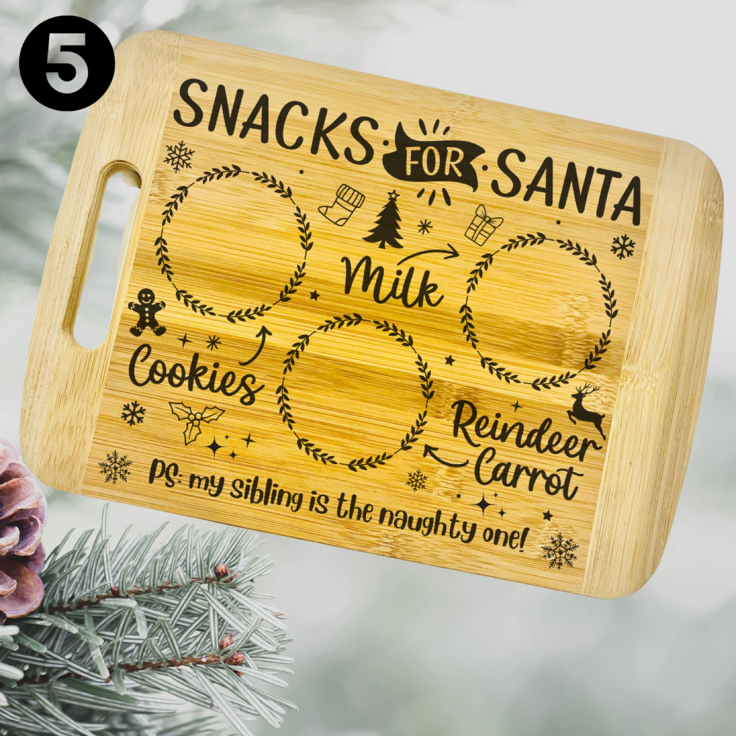 Christmas Santa Treat Board for kids gifts - photo 3