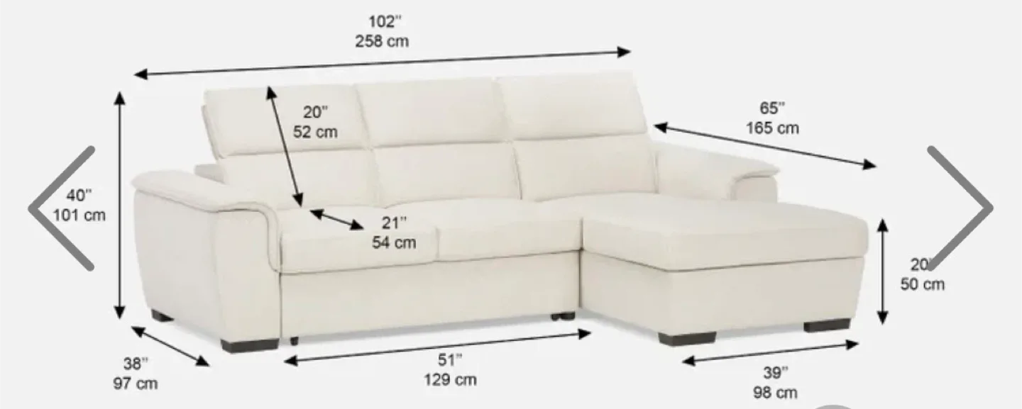 Beige Sectional Sofa with Chaise image indicator(6)