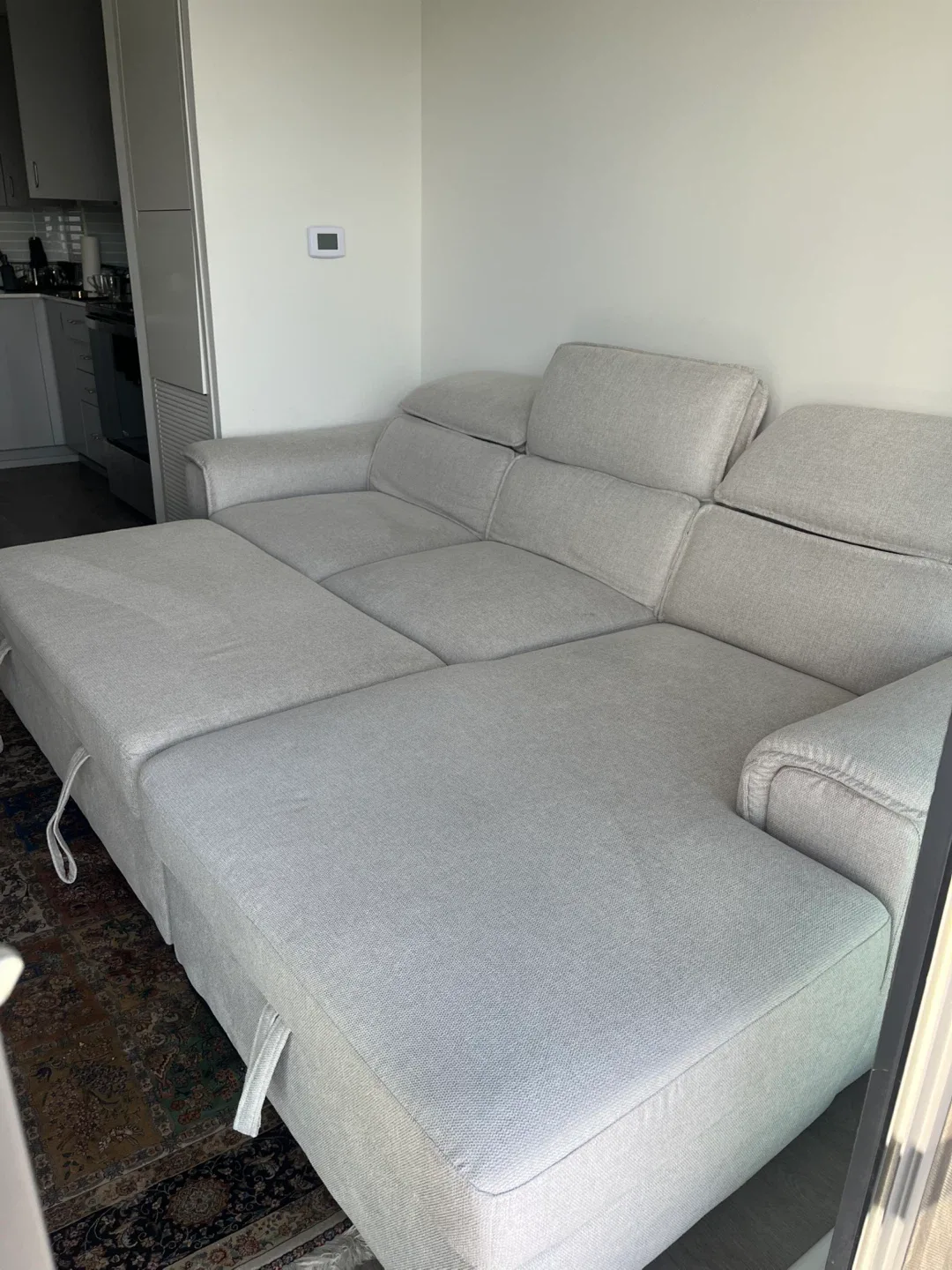 Beige Sectional Sofa with Chaise image indicator(5)