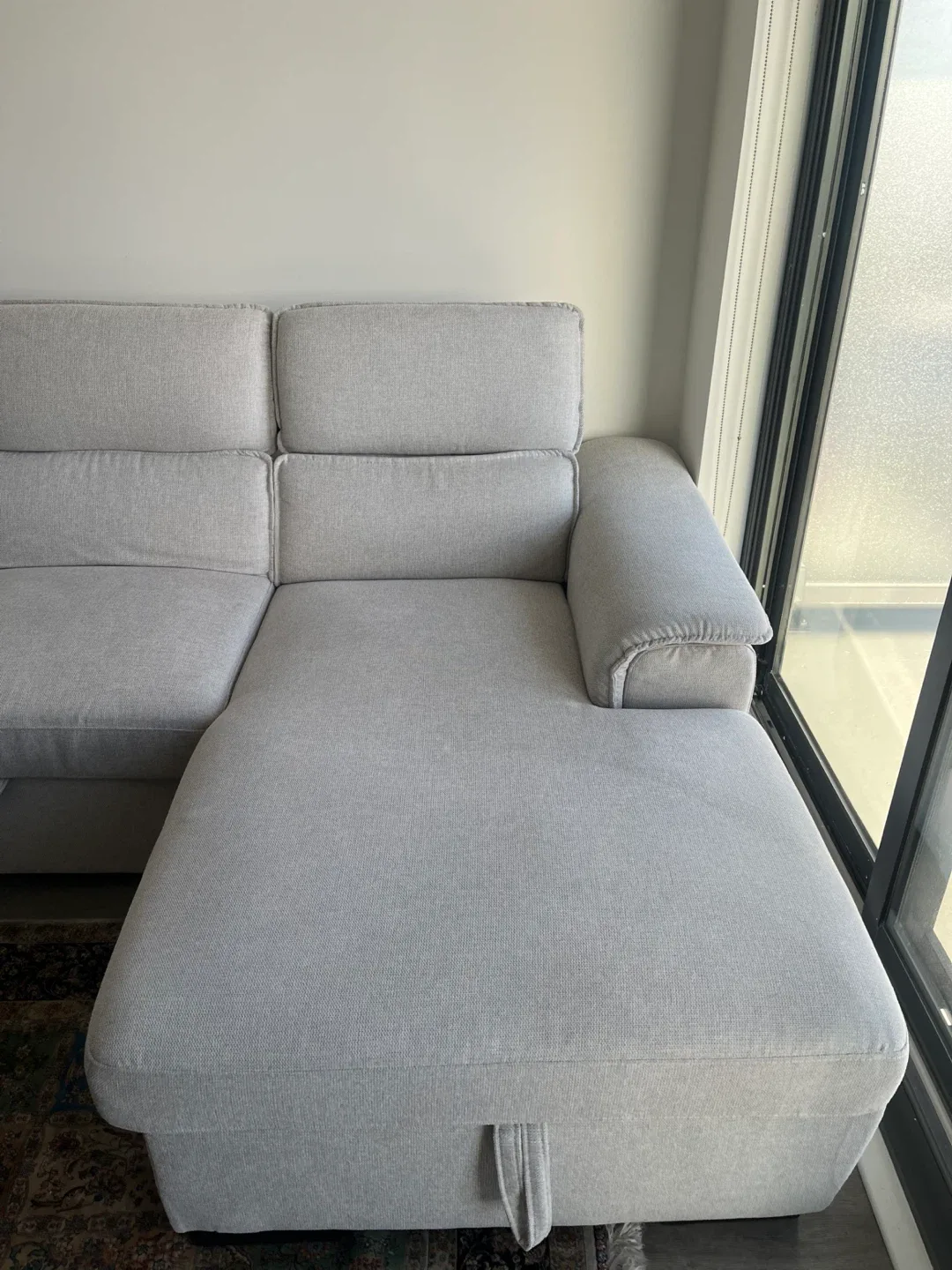 Beige Sectional Sofa with Chaise image indicator(3)