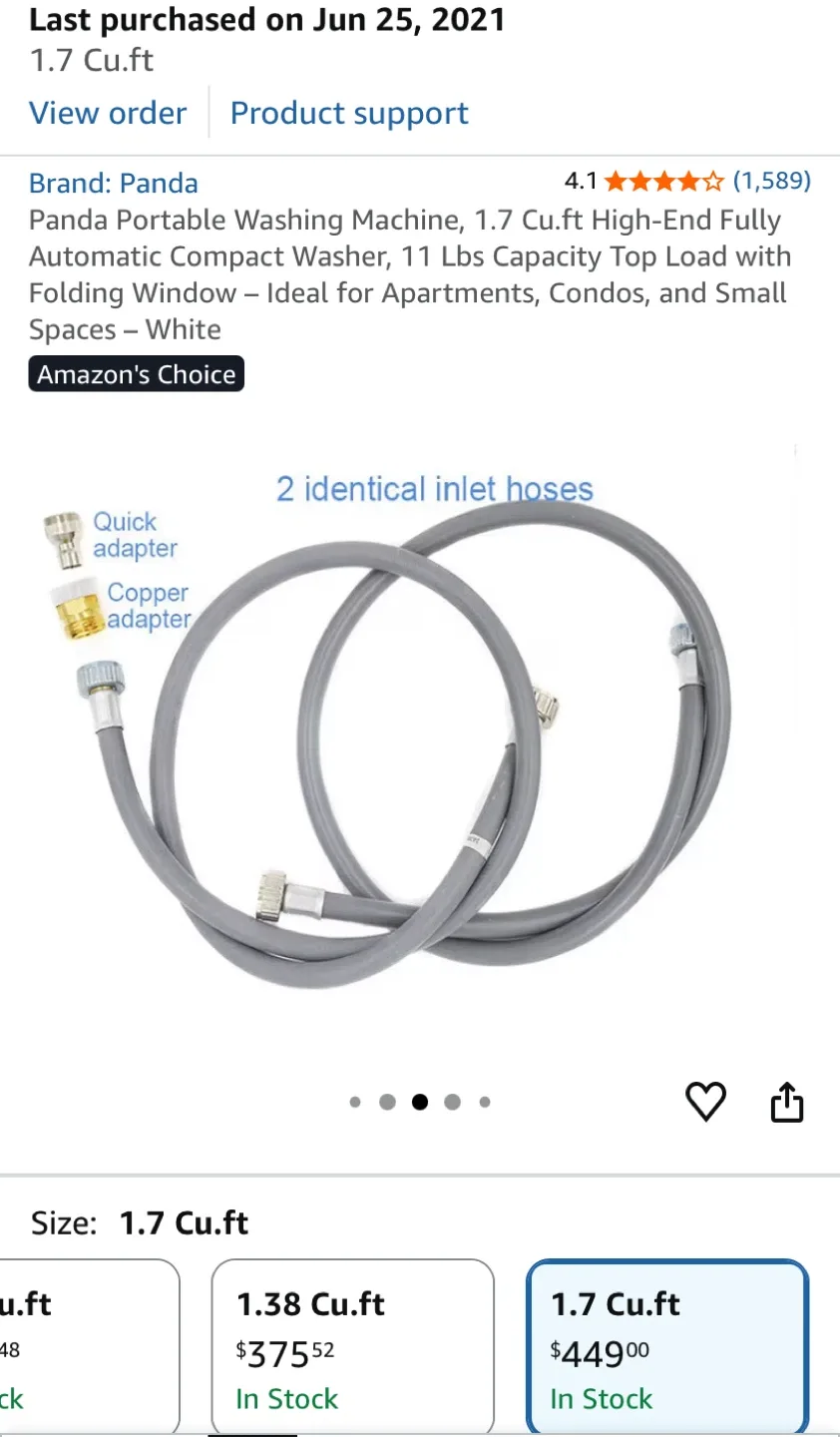 Panda Portable Washing Machine 1.7 Cu.ft image indicator(6)