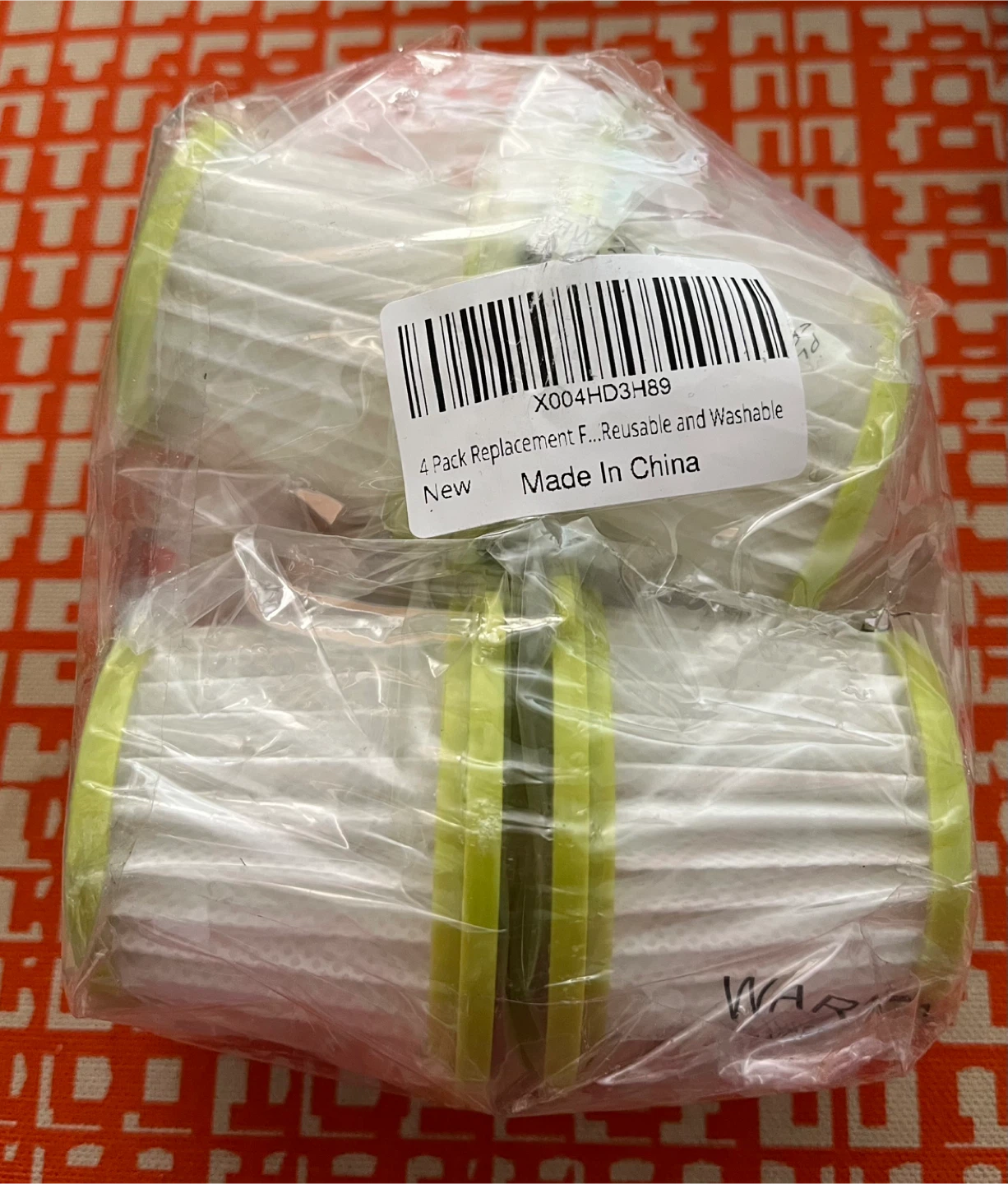 4 Pack Replacement Filters - Reusable & Washable