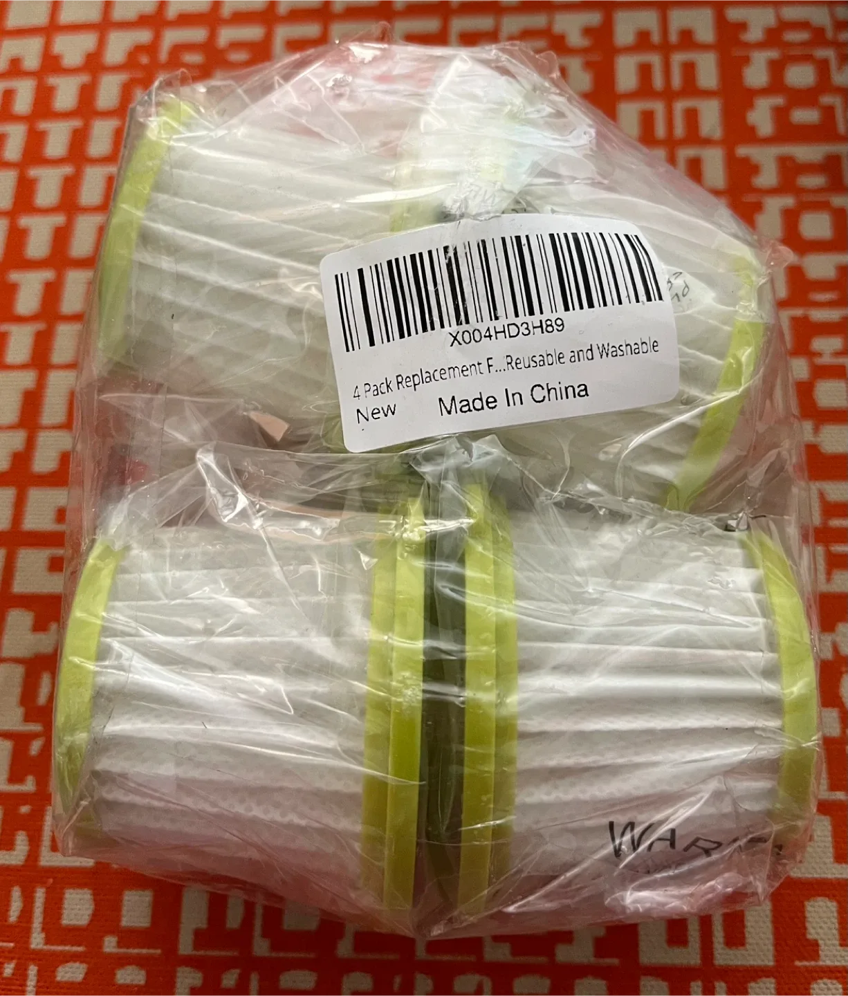 4 Pack Replacement Filters - Reusable & Washable