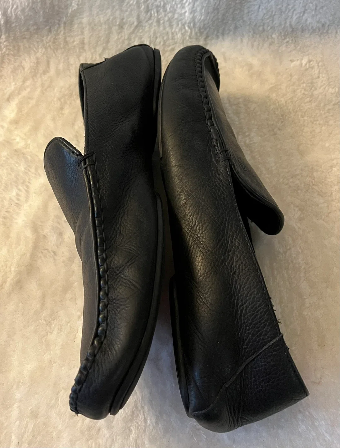 Hugo Boss Black Leather Loafers - Size 10 image indicator(4)