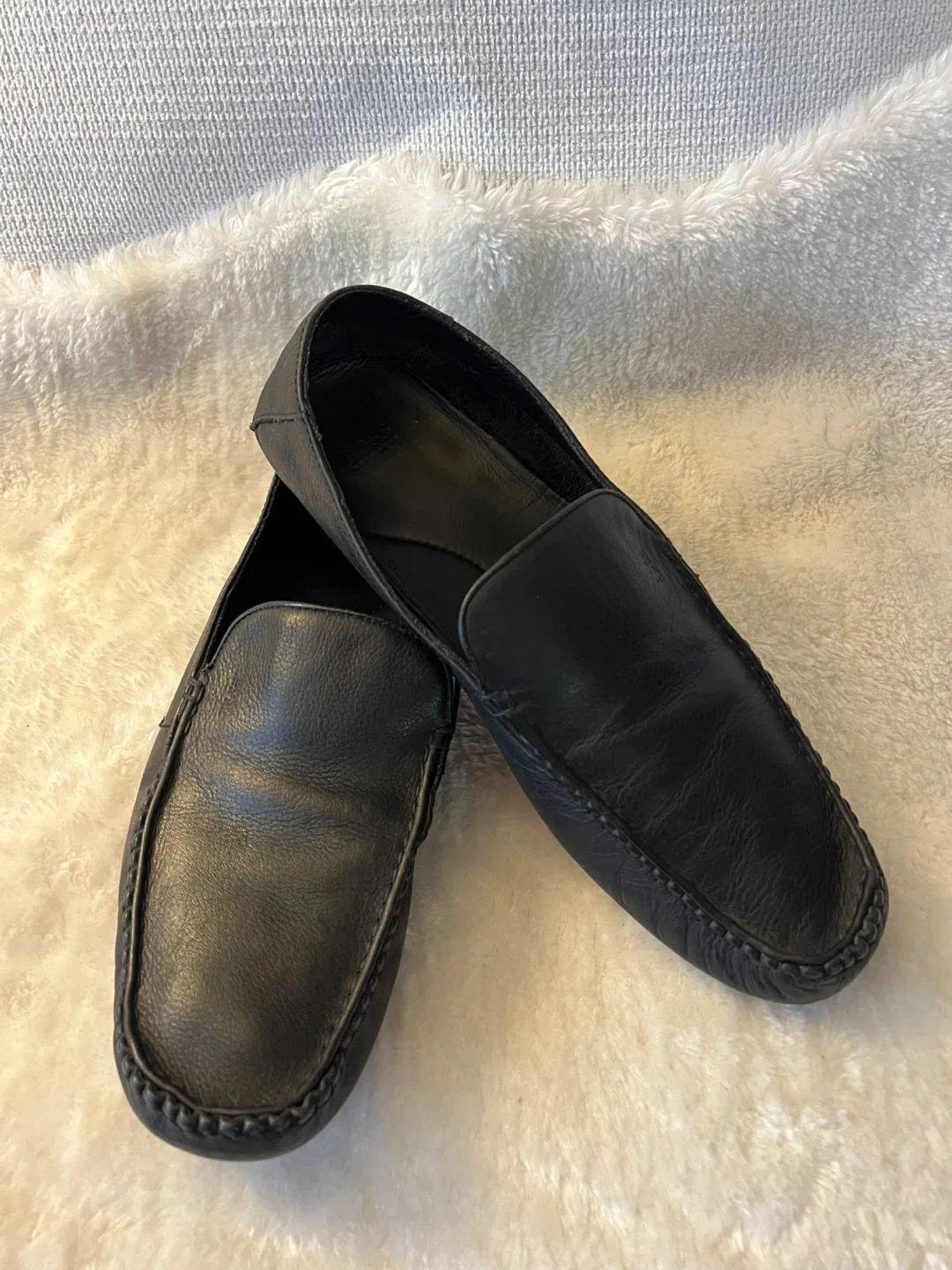 Hugo Boss Black Leather Loafers - Size 10 image indicator(6)