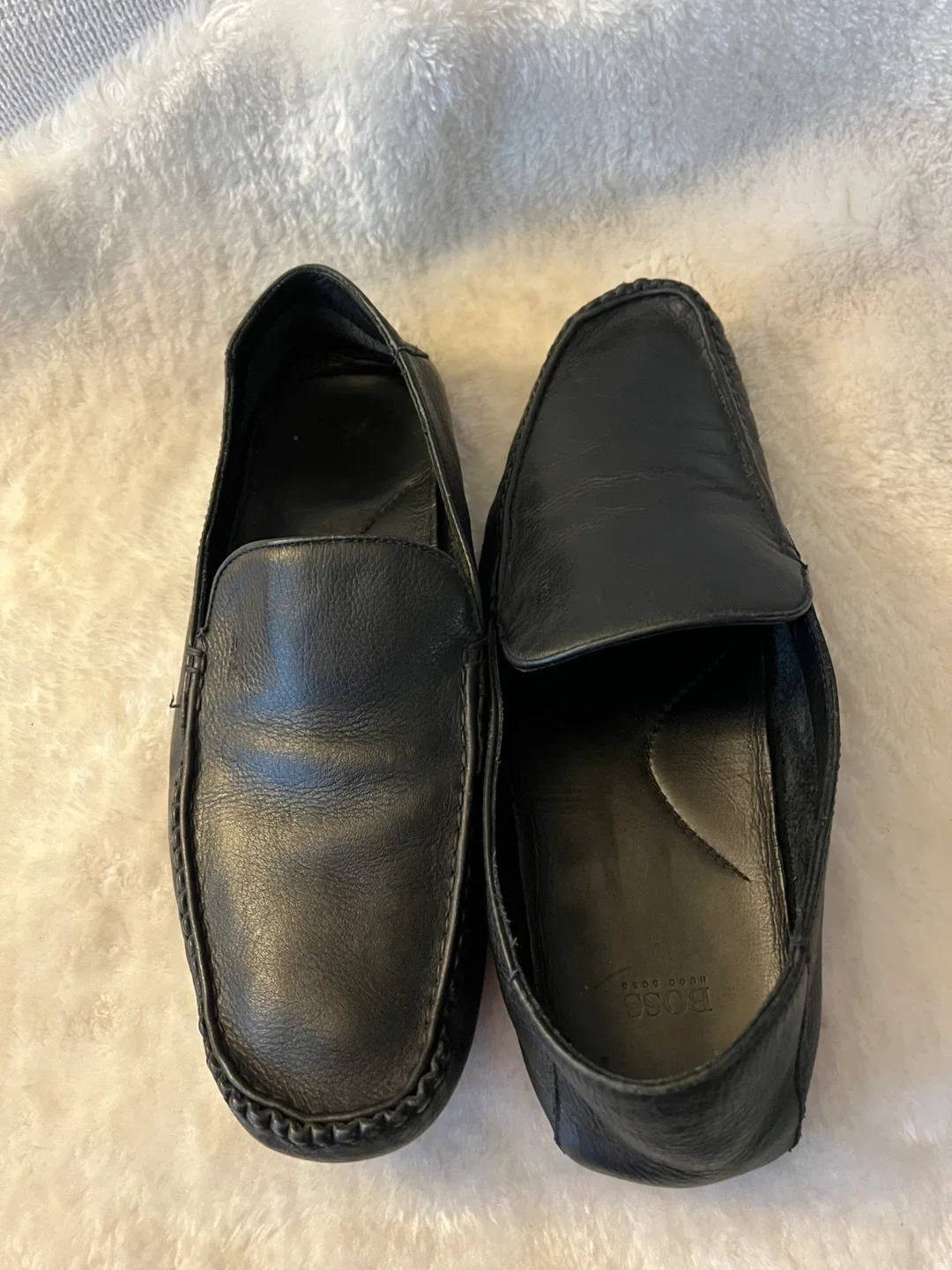 Hugo Boss Black Leather Loafers - Size 10 image indicator(7)