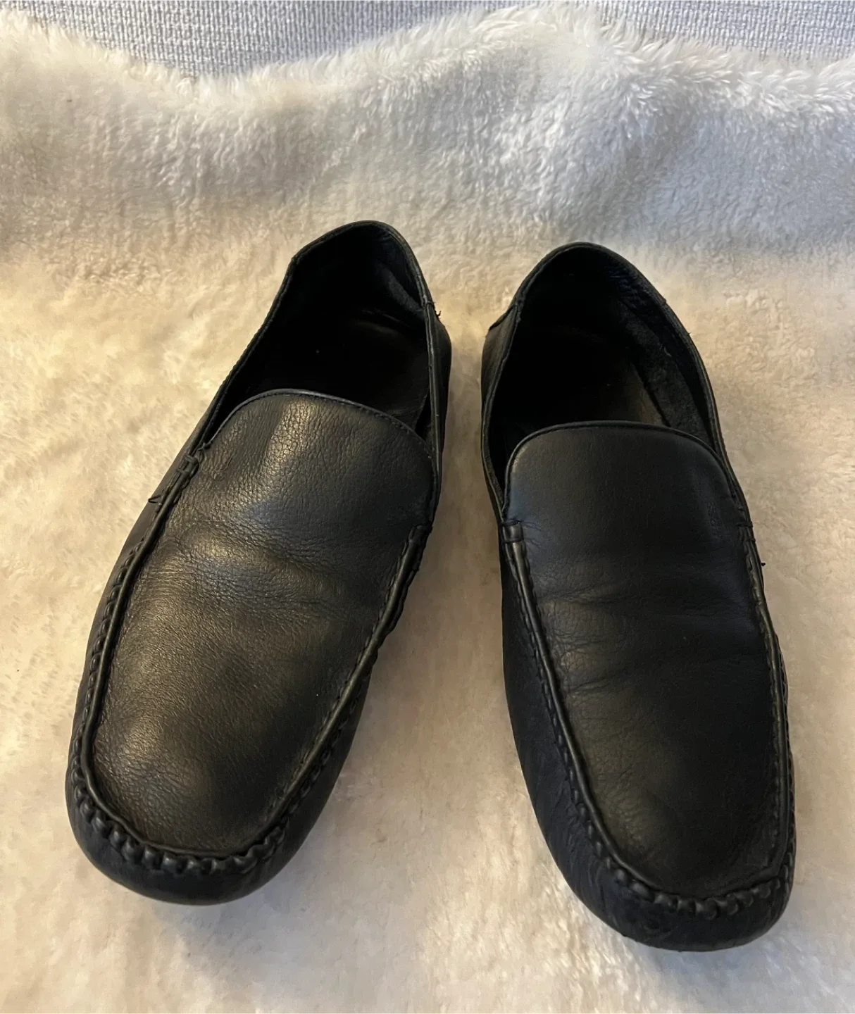 Hugo Boss Black Leather Loafers - Size 10 image indicator(2)