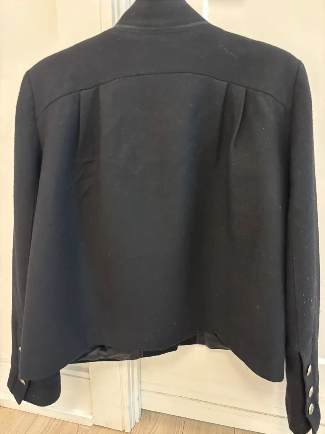 #Cleanout Vintage Zara Woman Black Wool Blend Jacket image indicator(3)