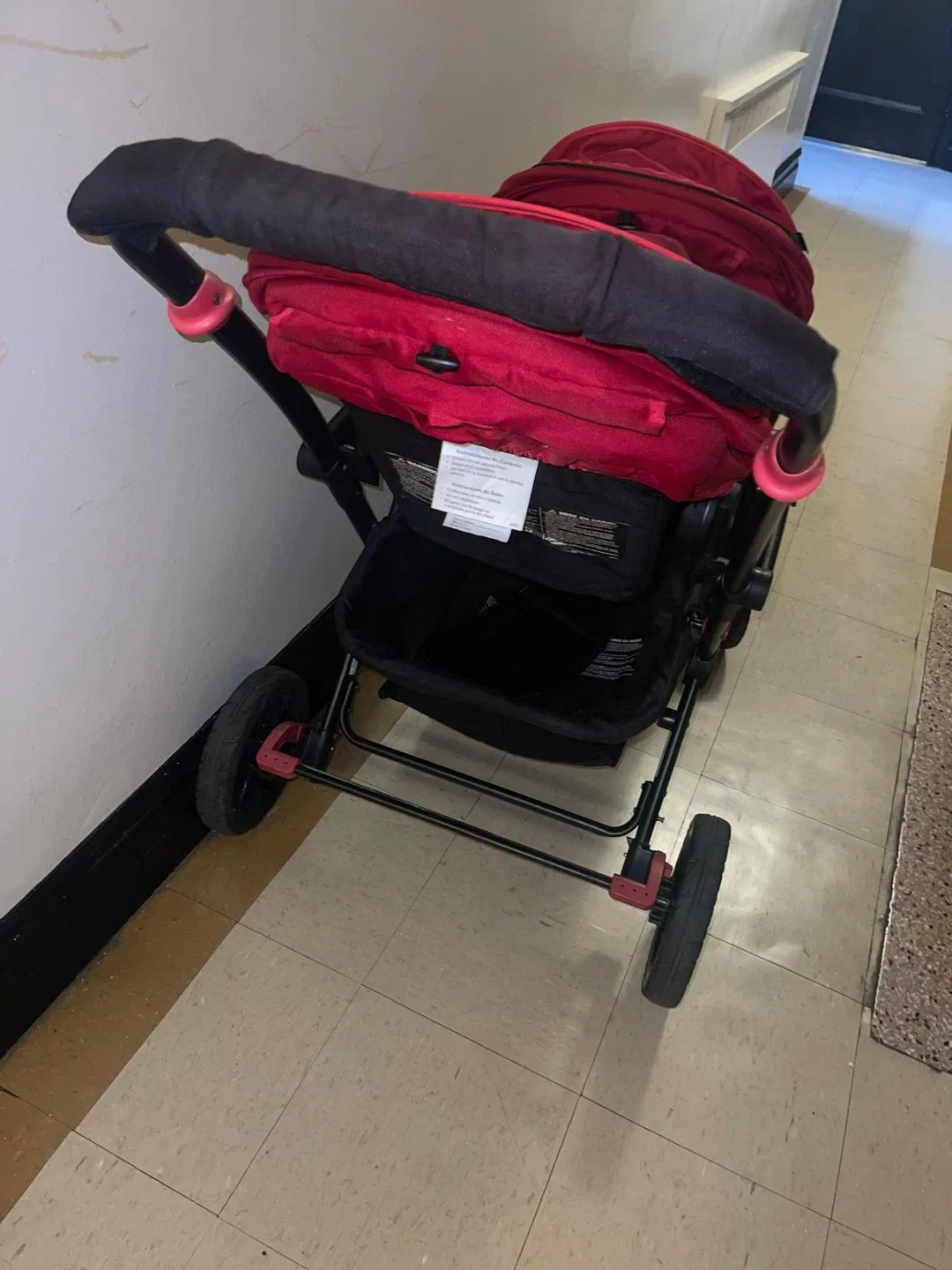 Contours Options Double Stroller - Red & Black image indicator(8)