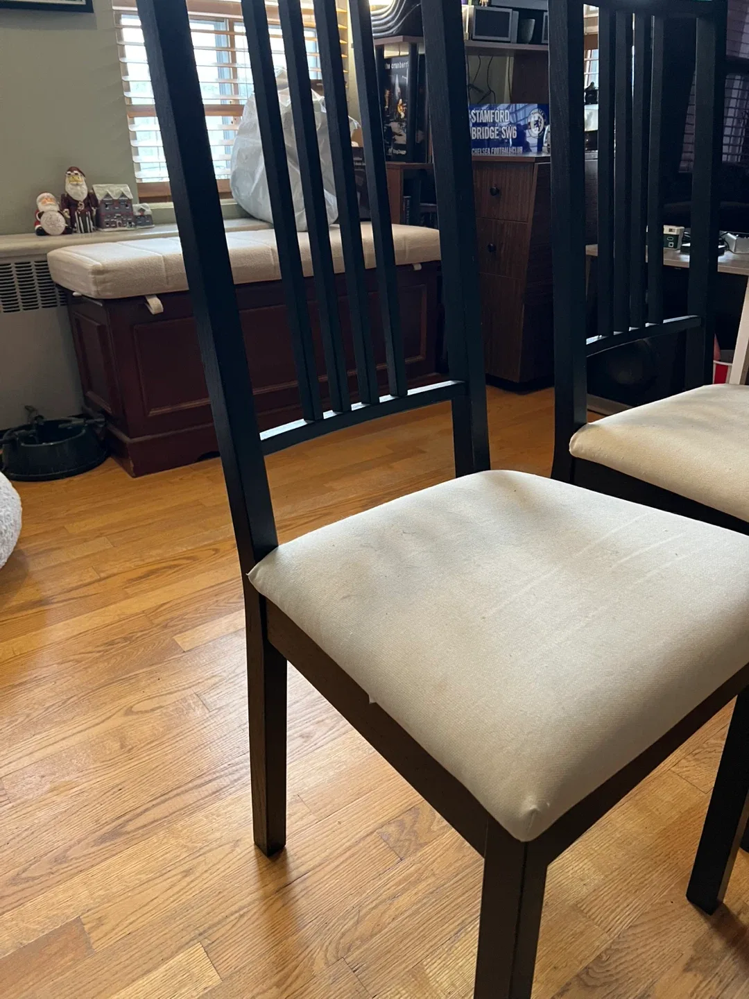 Set of 2 Black Dining Chairs image indicator(2)