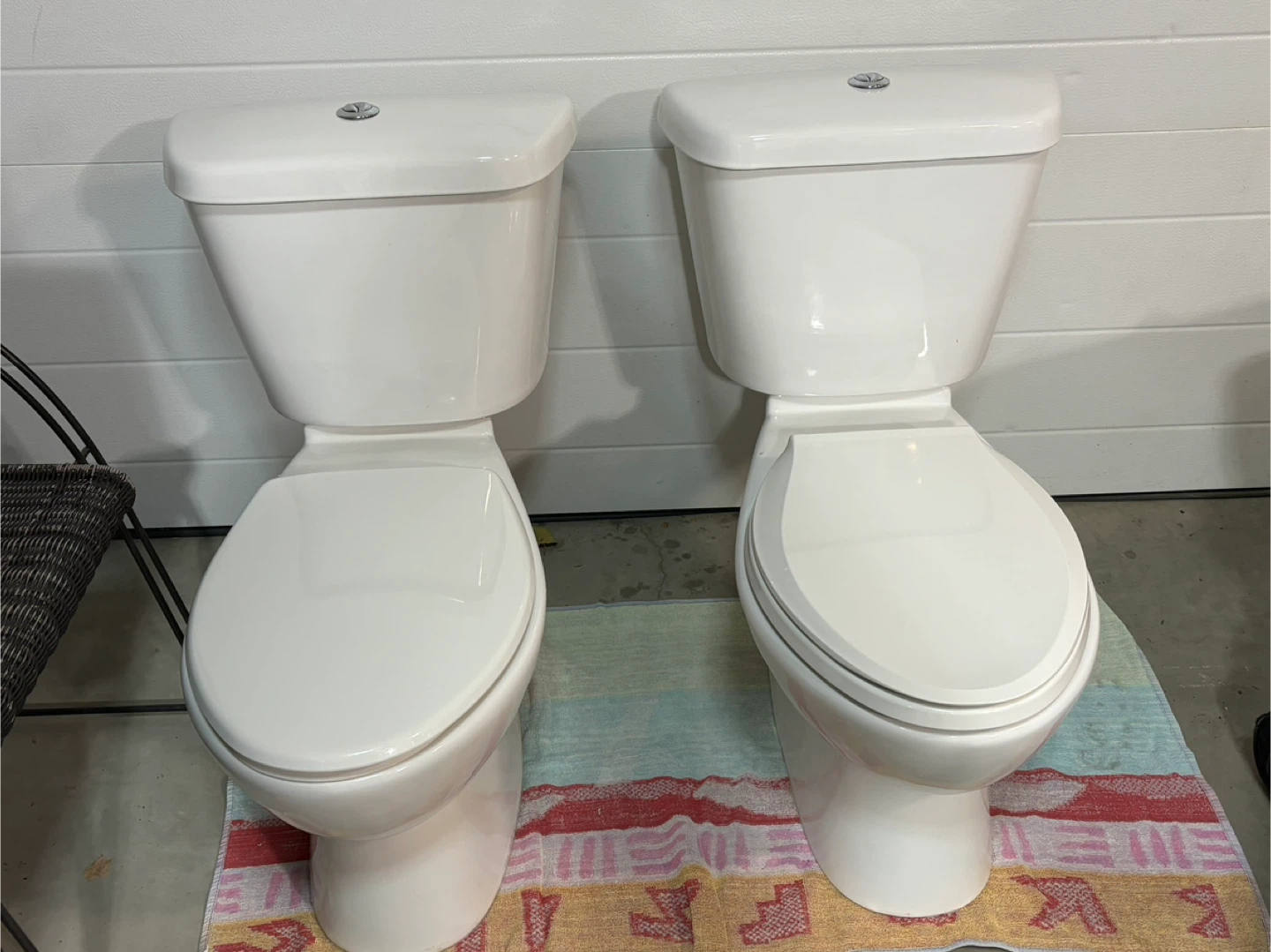 1 left Western White Toilets - photo 3
