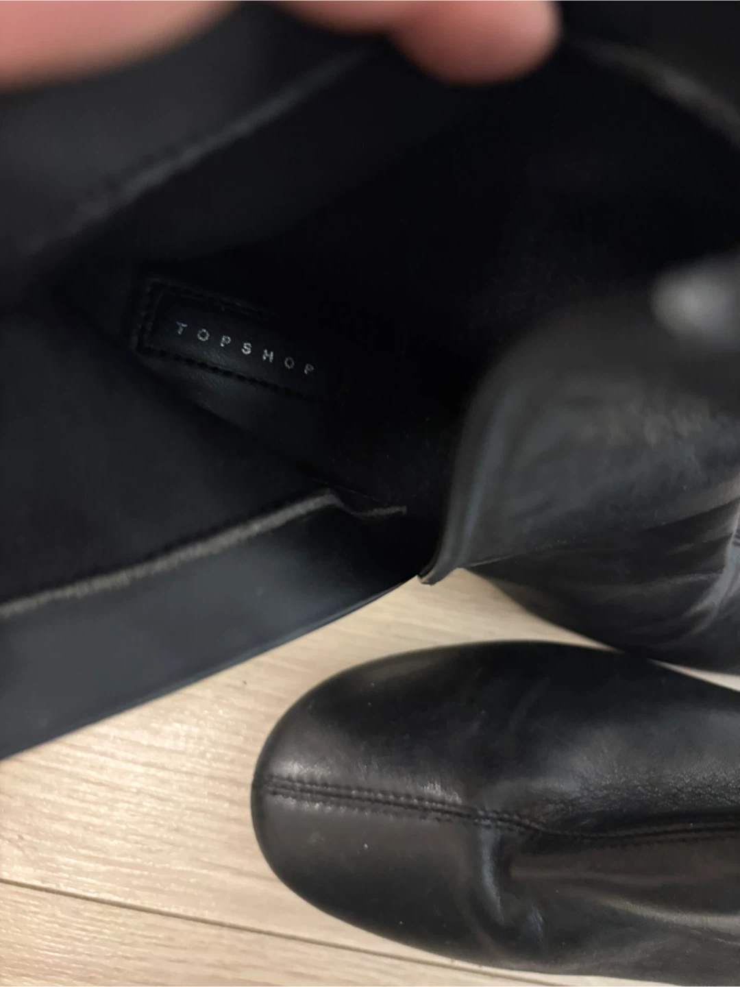 Topshop Black Ankle Boots - photo 5