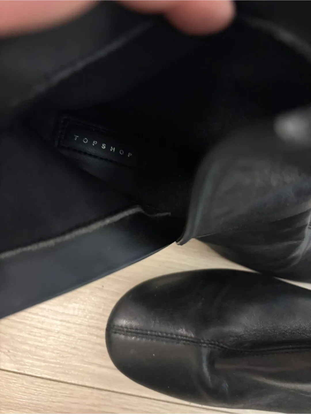 Topshop Black Ankle Boots #Cleanout image indicator(5)