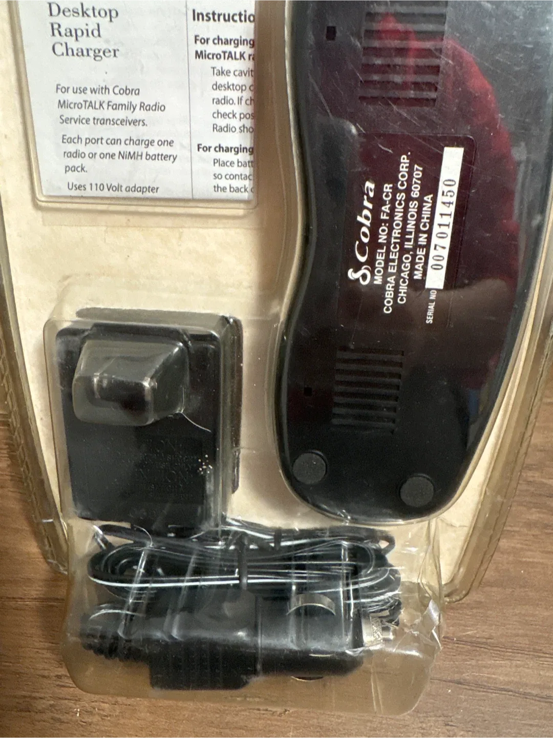 Cobra FA-CR Desktop Rapid Charger - New in Box image indicator(3)