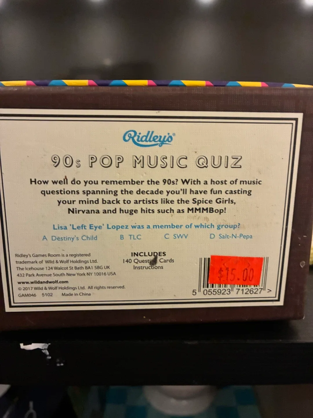 Ridley's Games Room 90s Pop Music Quiz image indicator(2)