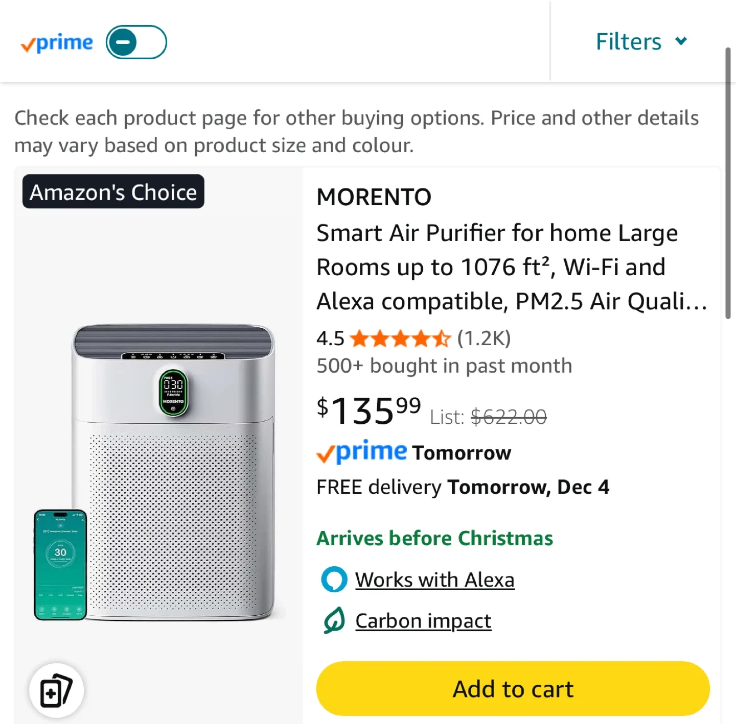 Morento HY4866 Air Purifier image indicator(5)