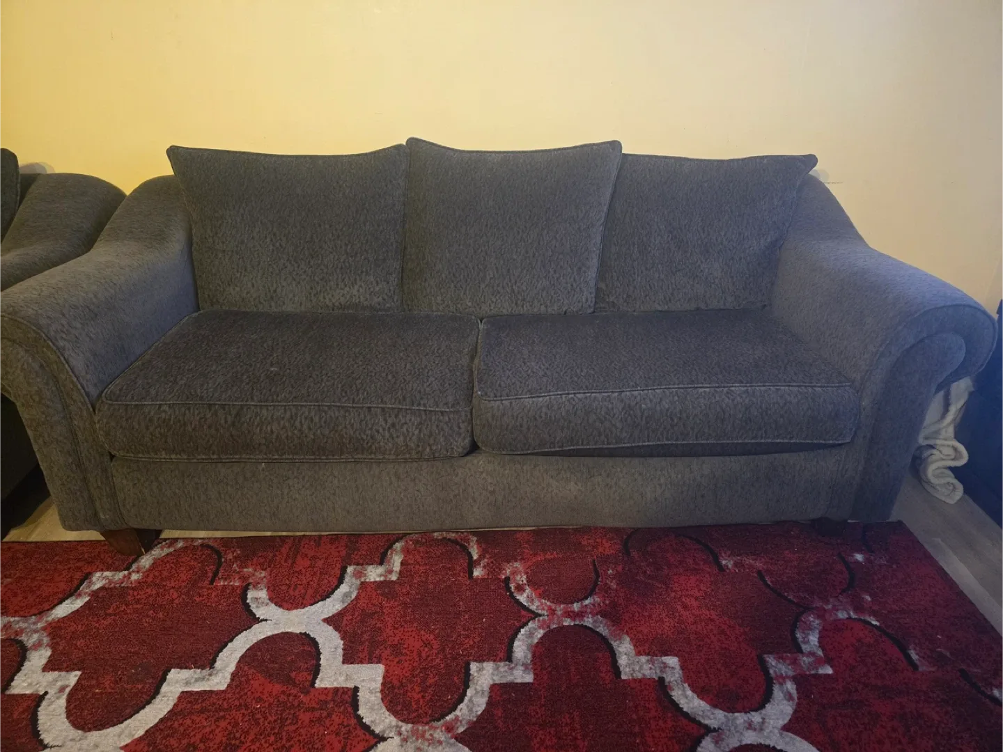 Grey Sofa and Loveseat Set