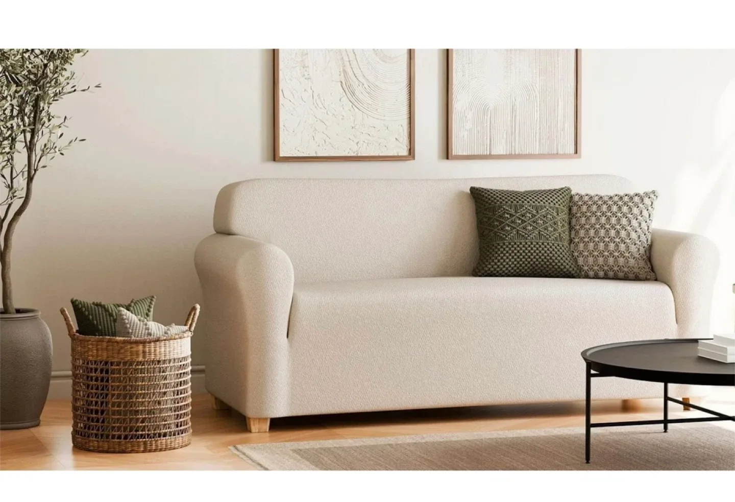 Sofa Cover - Fits 74-96in Sofas