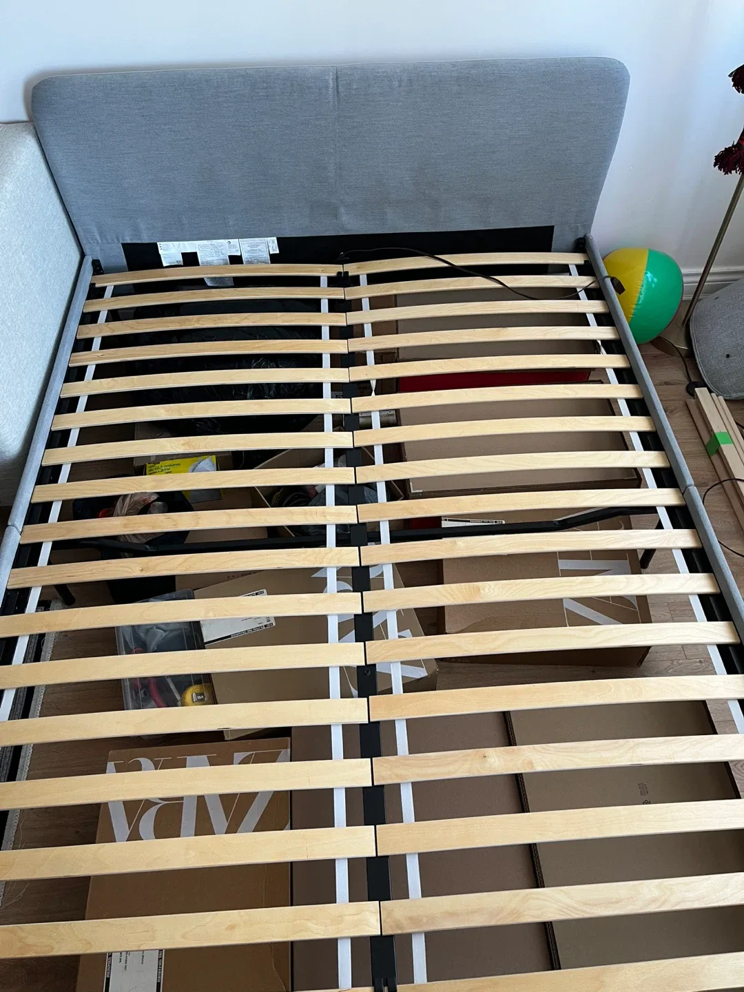 IKEA Slattum Gray Full Size Bed Frame