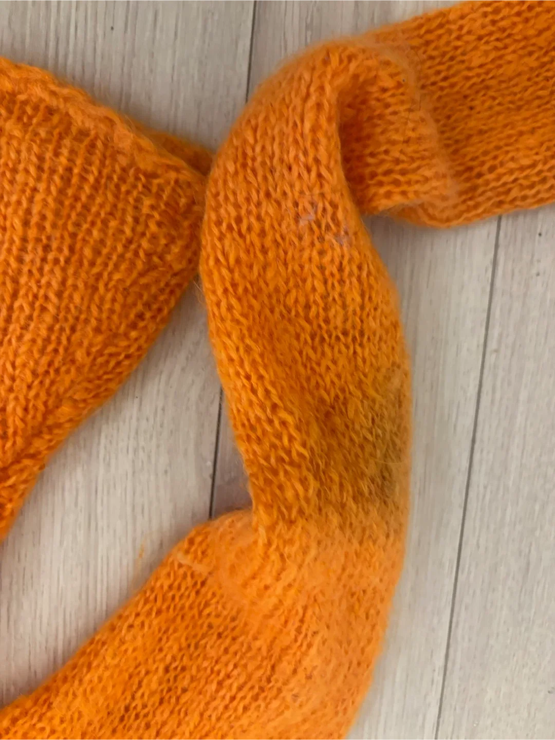 #Cleanout Fresh Baked Goods Orange Knit Sweater - Size S image indicator(4)