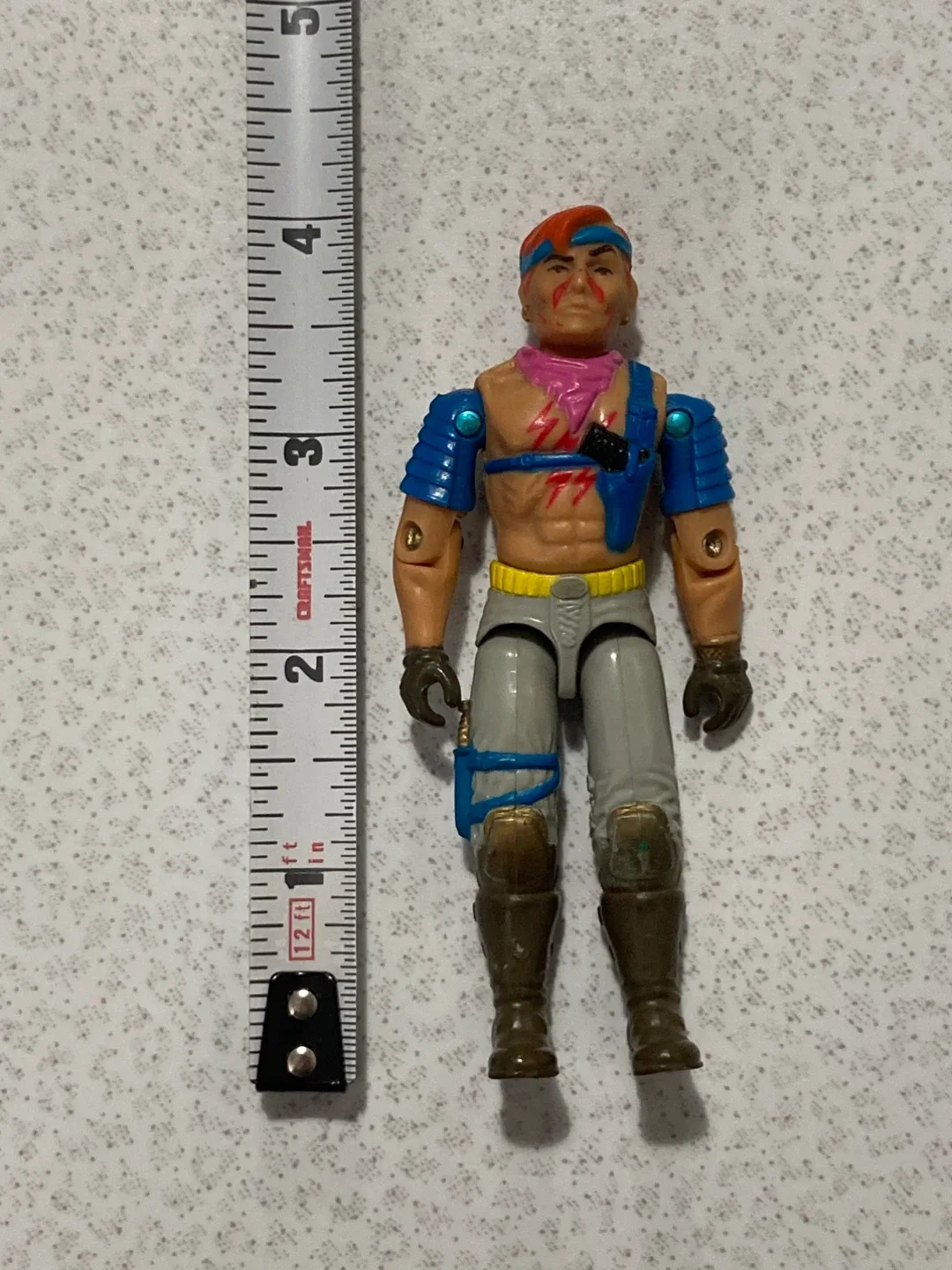 Vintage 1990 GI Joe Action Figure cobra Zandar toy