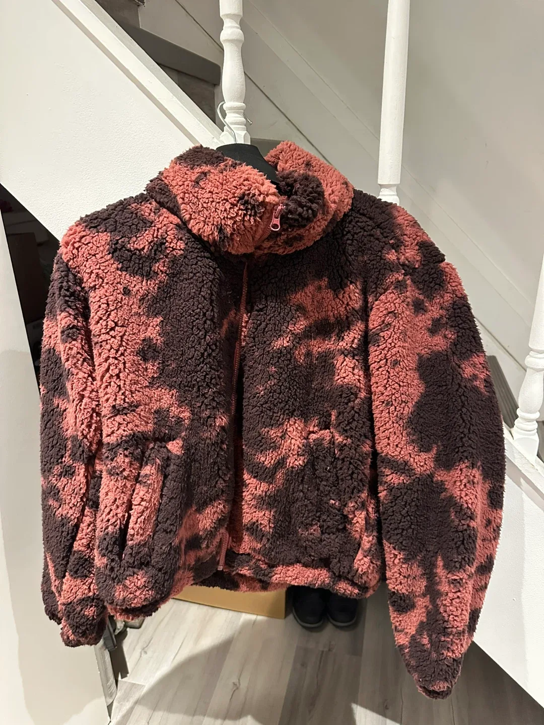 Sage Collective Tie Dye Sherpa Jacket