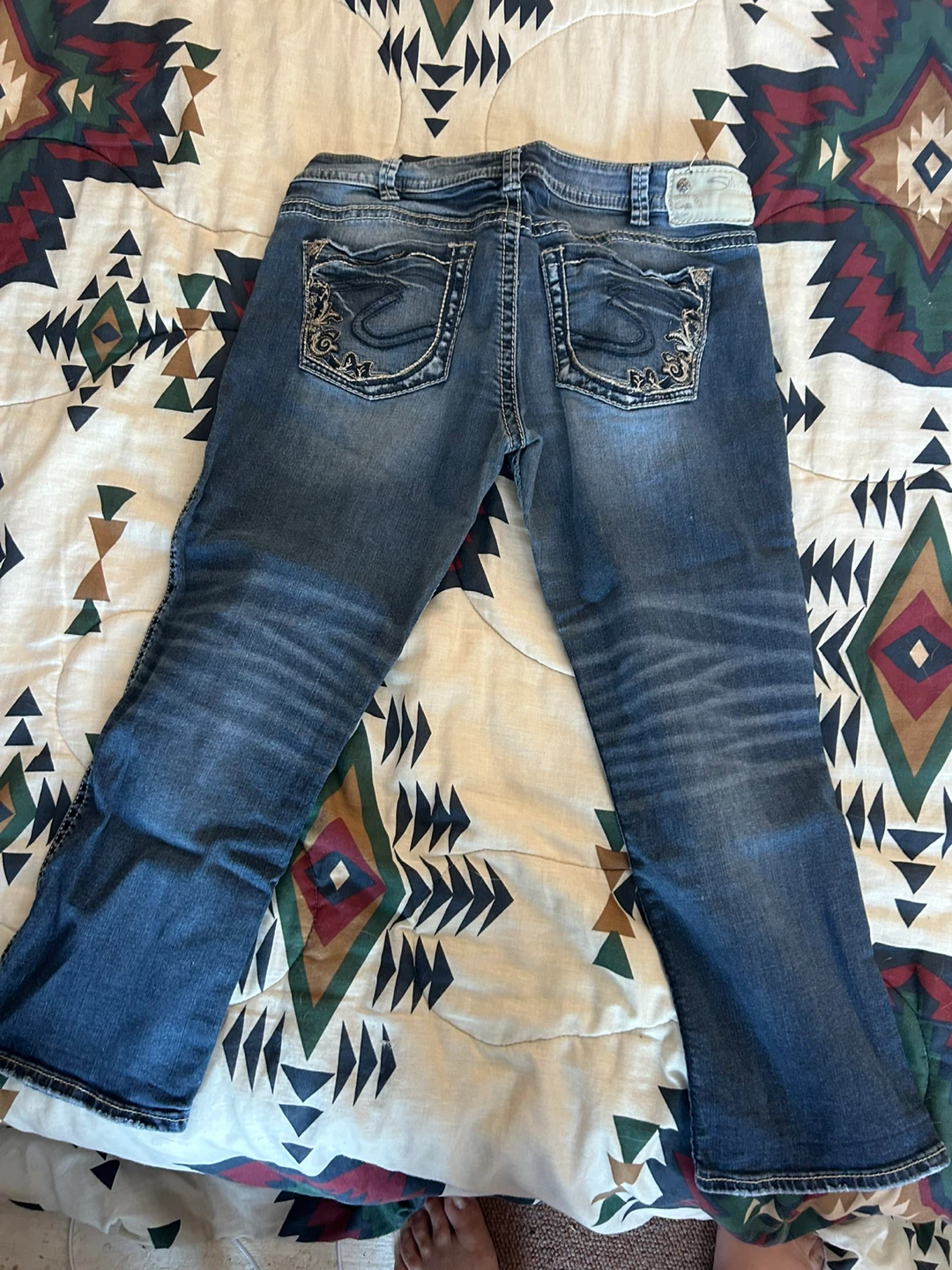 Silver Jean Capris - photo 2