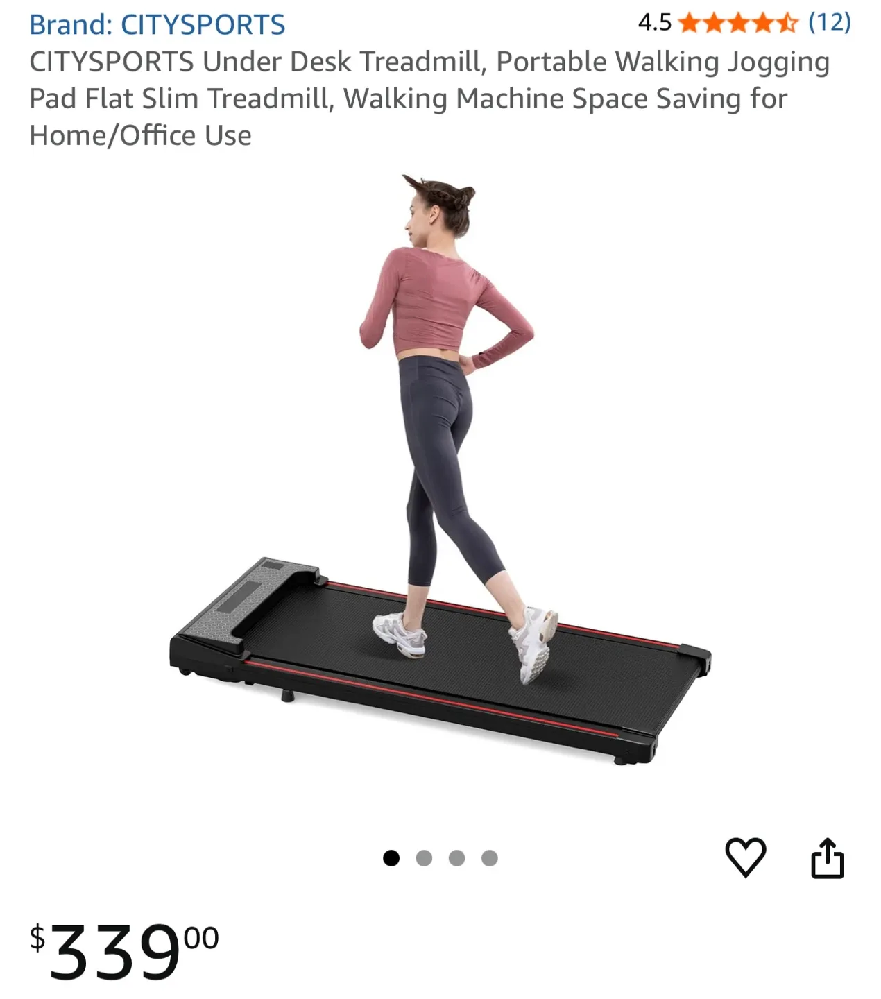 CITYSPORTS Under Desk Treadmill BNIB