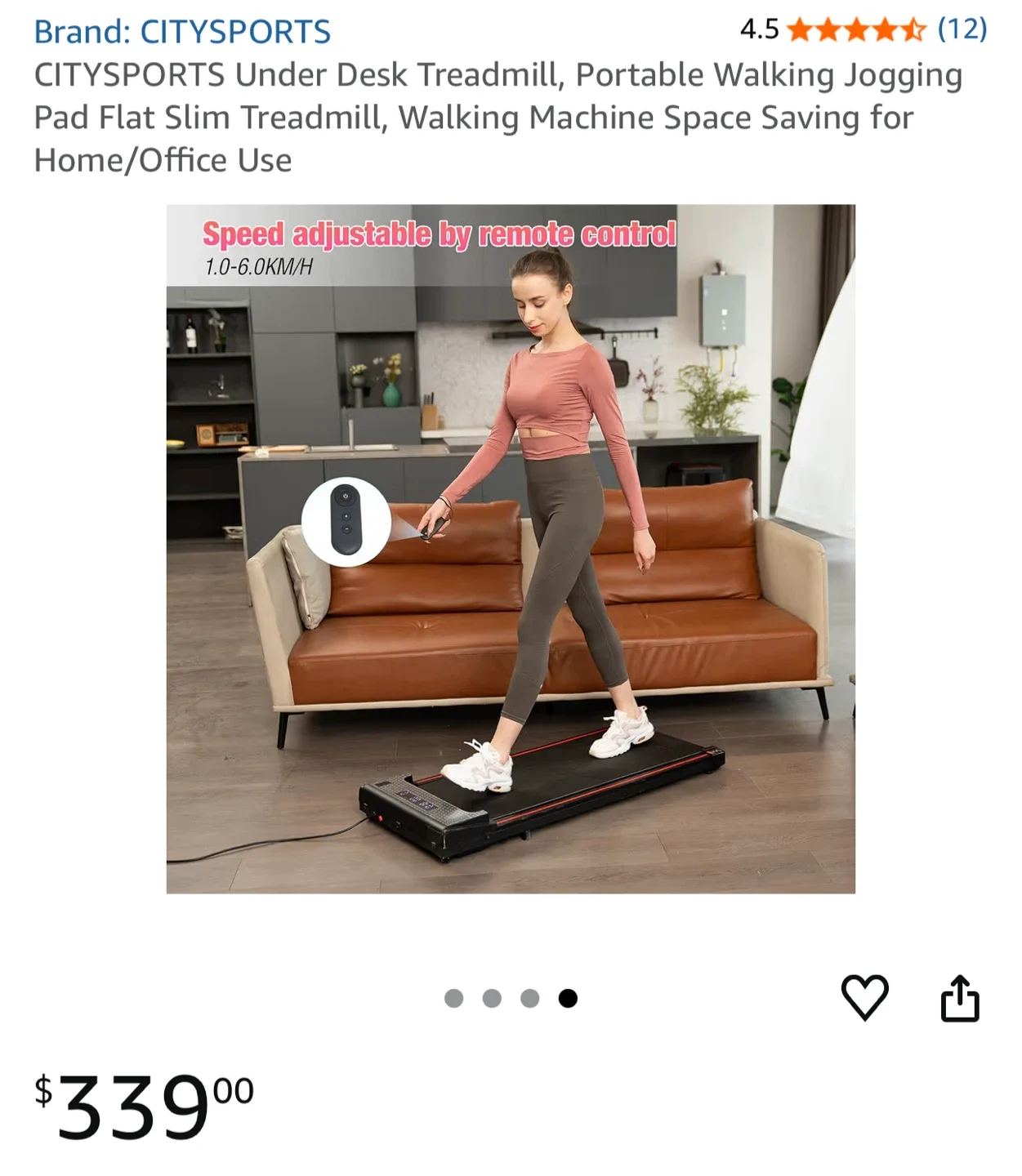 CITYSPORTS Under Desk Treadmill BNIB image indicator(2)