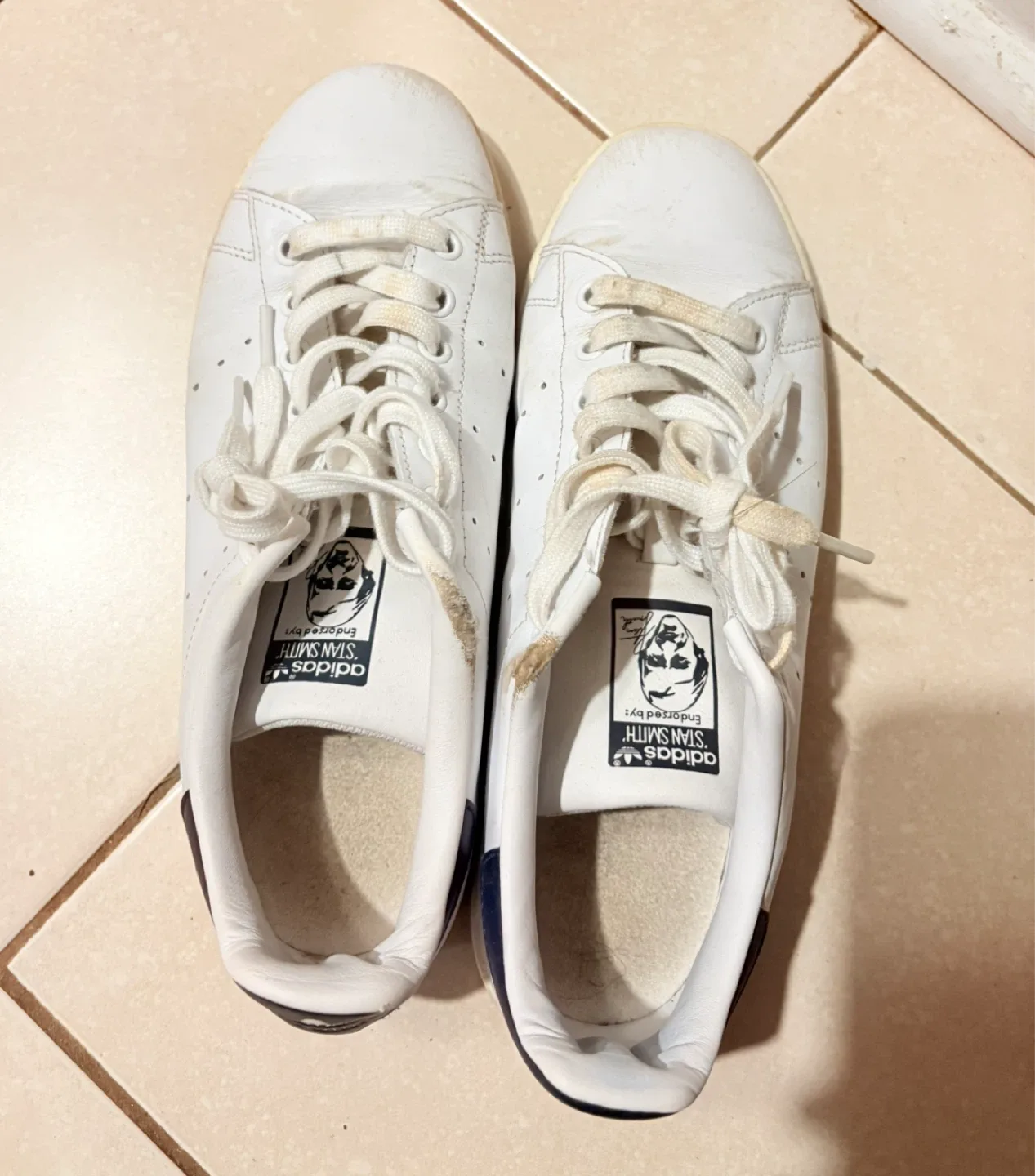 Adidas Stan Smith White Sneakers - Size 8