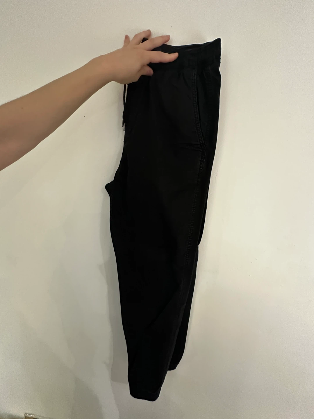 Pull&Bear Jogger Pants, black and beige - photo 4