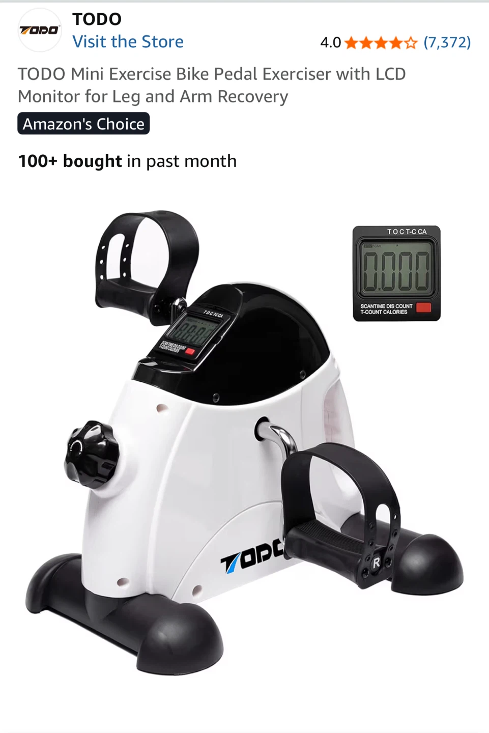 Mini exercise bike pedal - photo 3