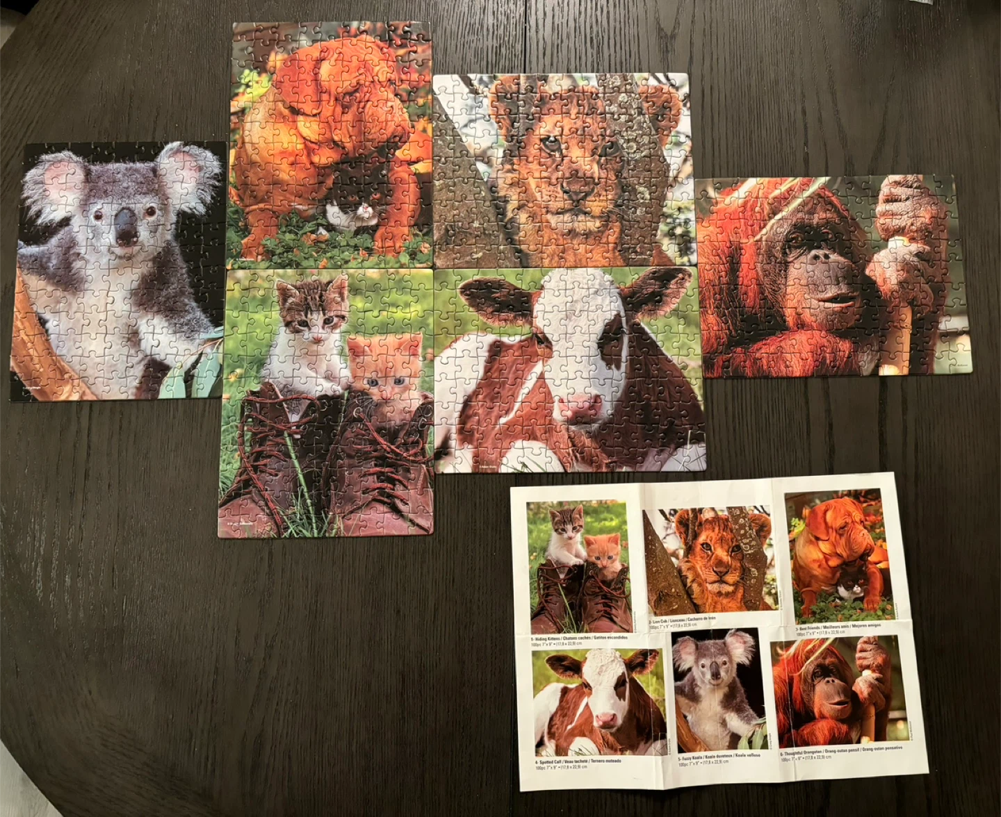 Set of 6 Animal Image Puzzles - photo 2