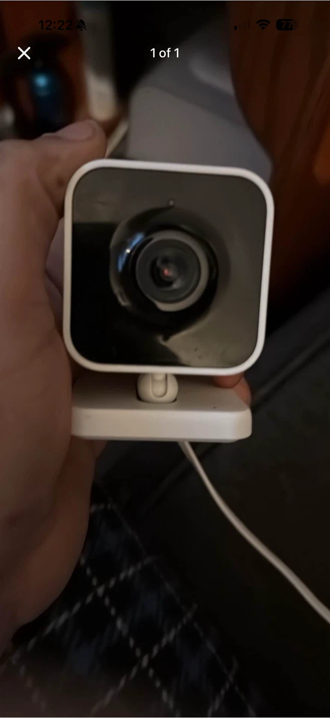 White Security Camera