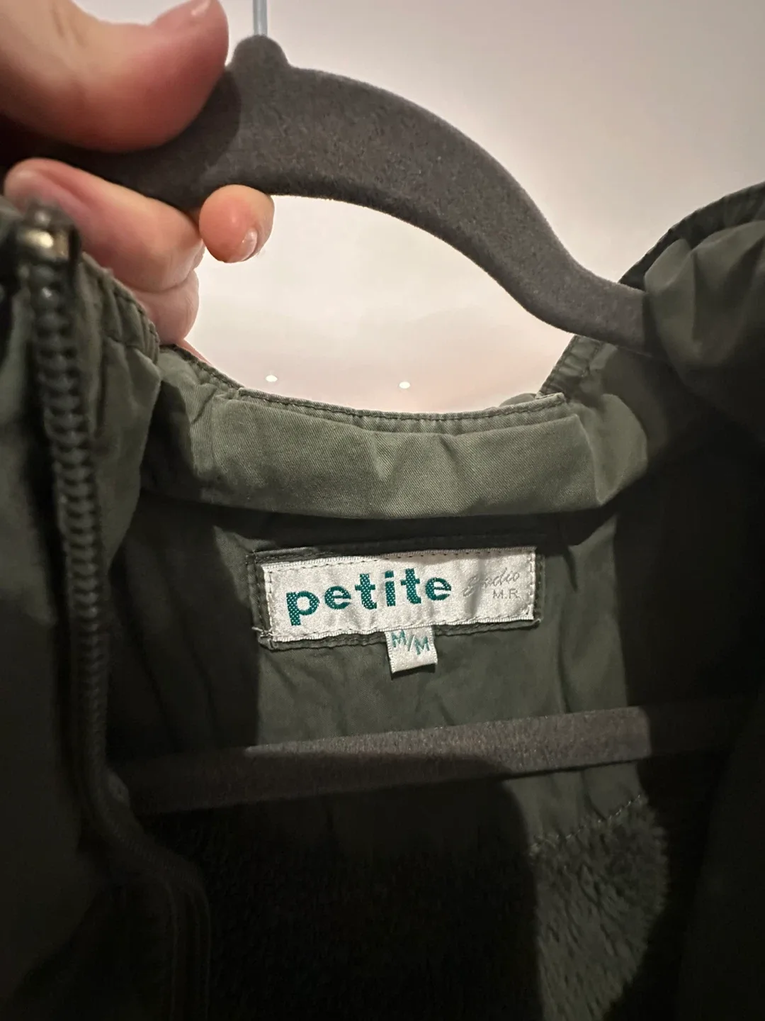 Olive Green Hooded Jacket image indicator(4)