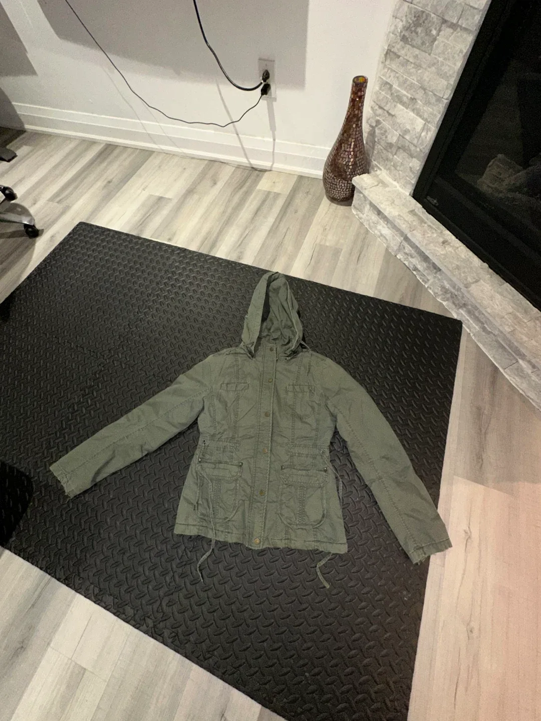 Olive Green Hooded Jacket image indicator(5)